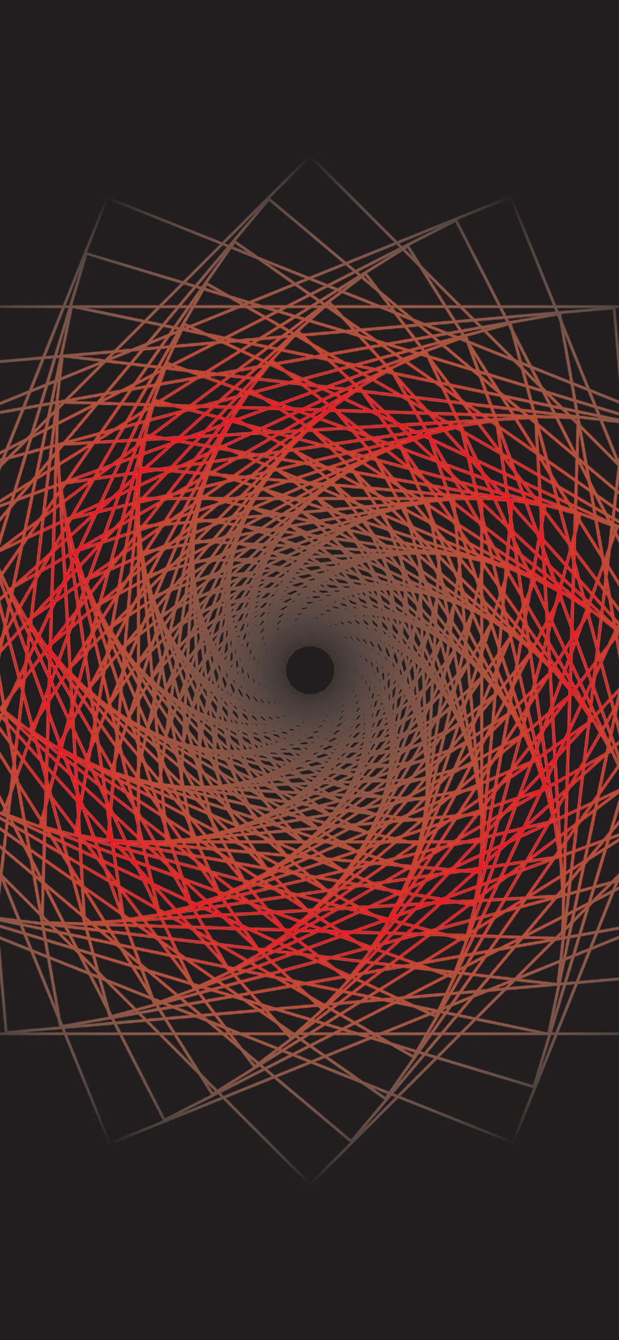 Orange Und Weiße Lichtillustration. Wallpaper in 1242x2688 Resolution