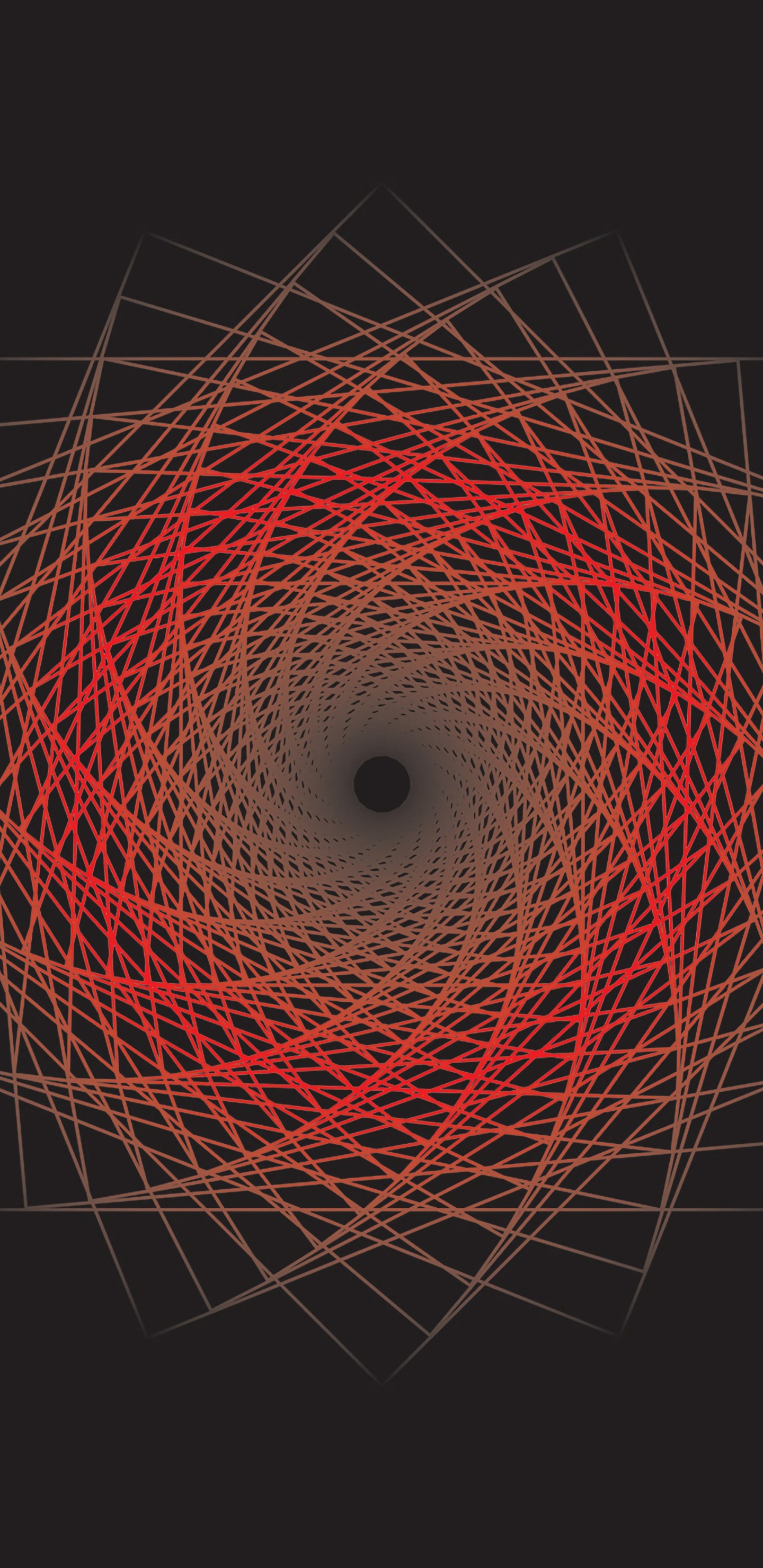 Orange Und Weiße Lichtillustration. Wallpaper in 1440x2960 Resolution