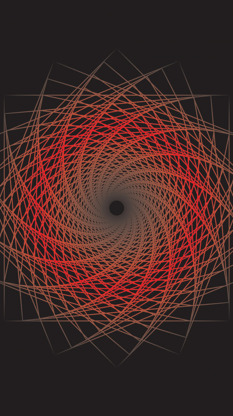 Orange Und Weiße Lichtillustration. Wallpaper in 750x1334 Resolution