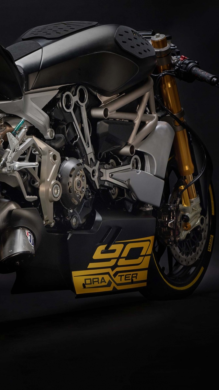 Yellow and Black Sports Bike. Wallpaper in 720x1280 Resolution