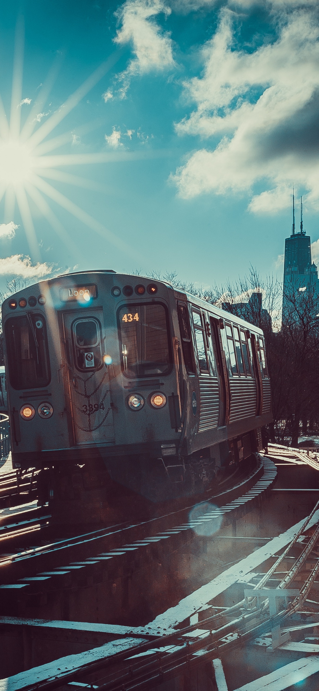 Train on Rail During Daytime. Wallpaper in 1242x2688 Resolution