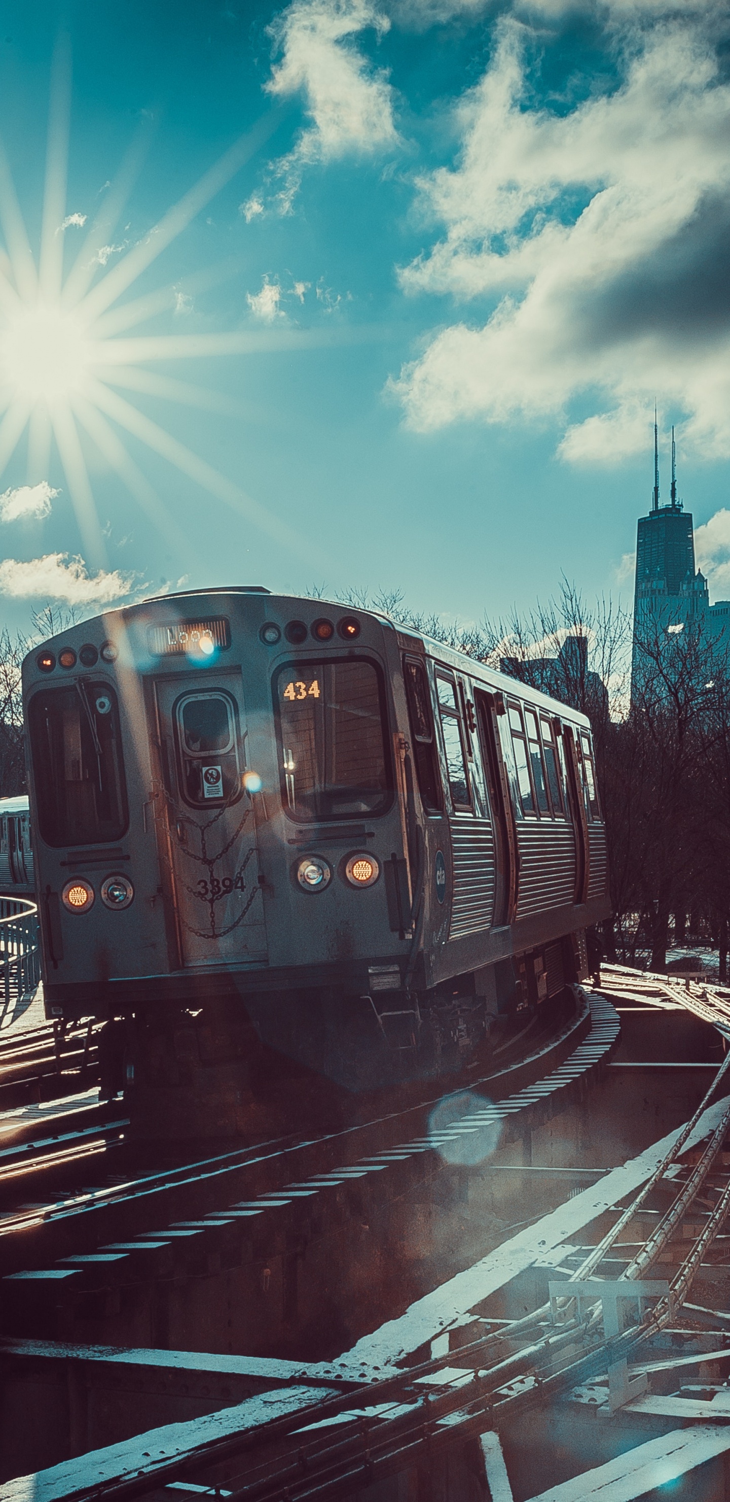 Train on Rail During Daytime. Wallpaper in 1440x2960 Resolution