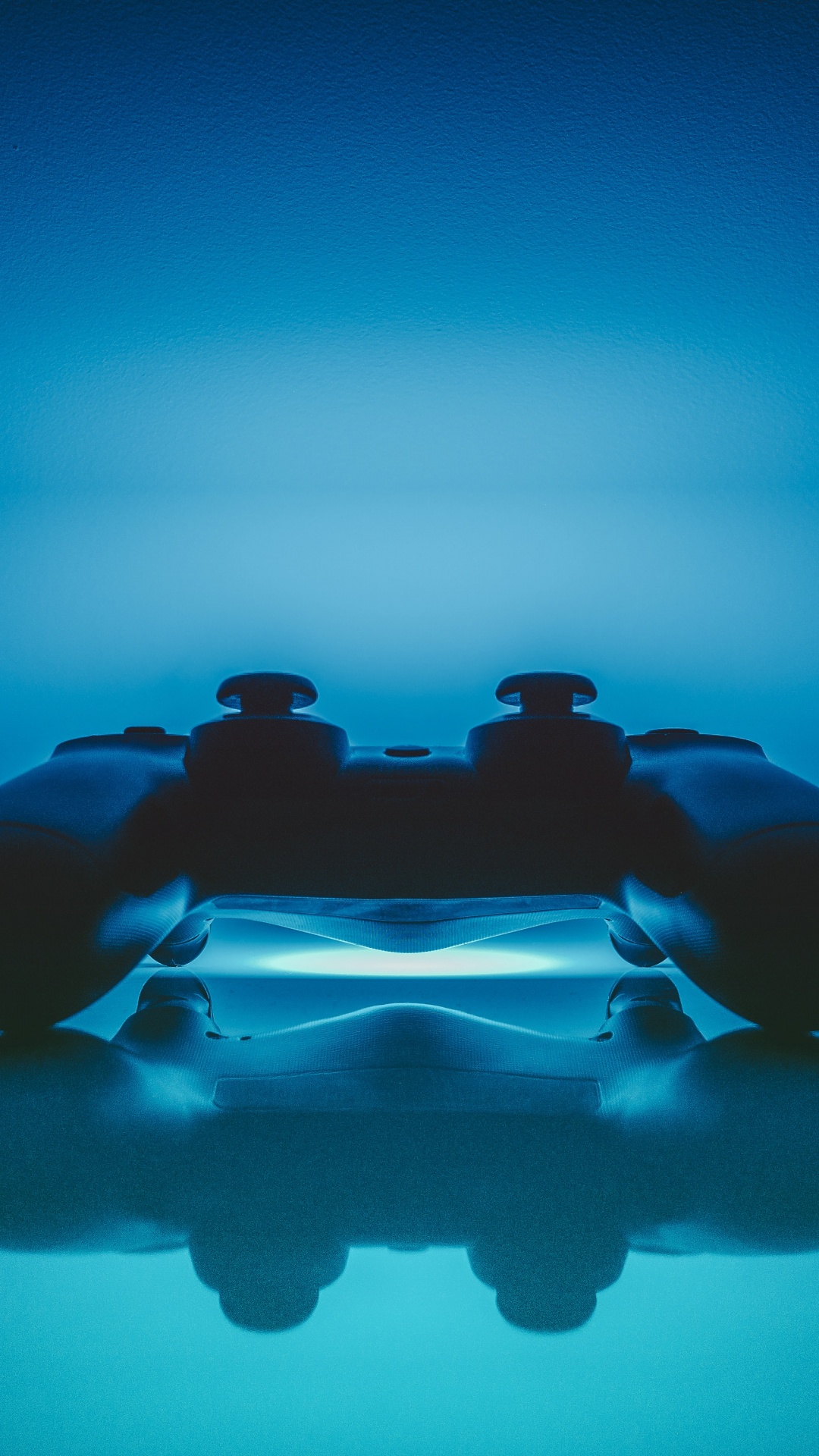 Blue and Black 3 d Image of a Persons Hand. Wallpaper in 1080x1920 Resolution