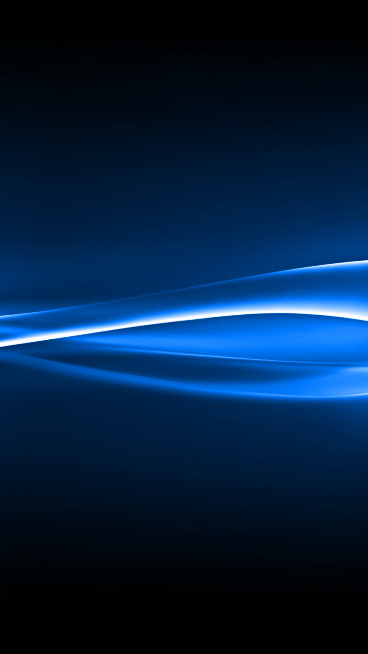 Blaue Und Weiße Lichtillustration. Wallpaper in 750x1334 Resolution