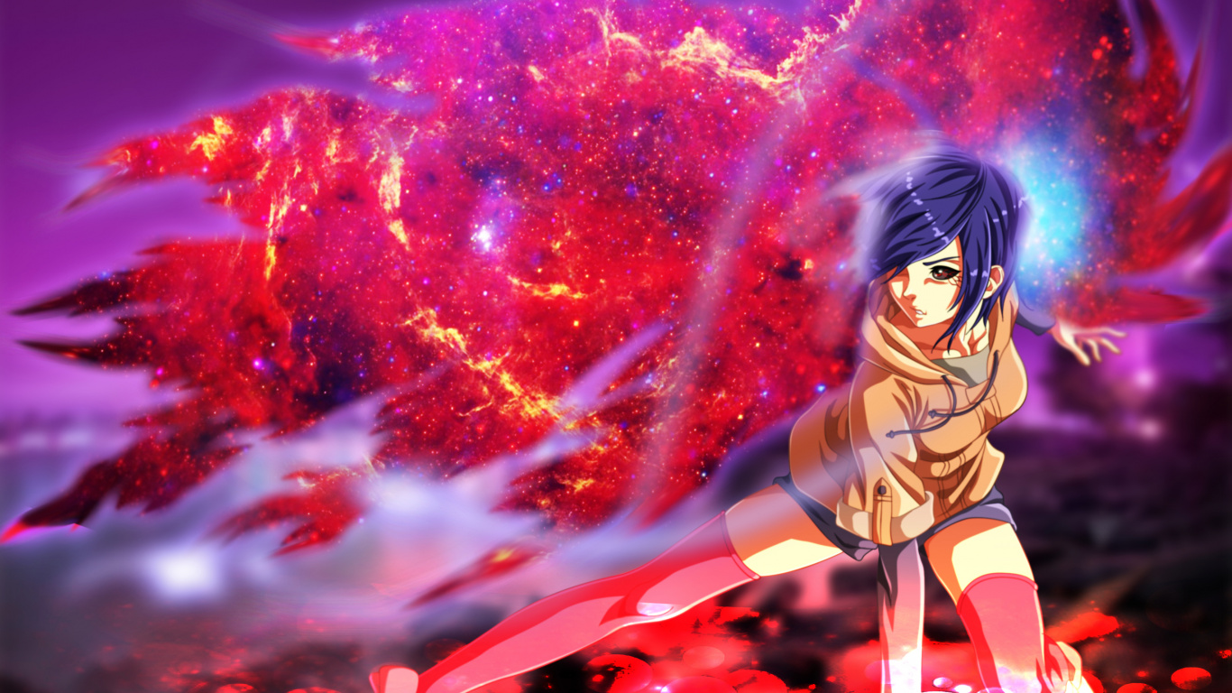 Mujer en Uniforme Escolar Blanco y Negro Personaje de Anime. Wallpaper in 1366x768 Resolution