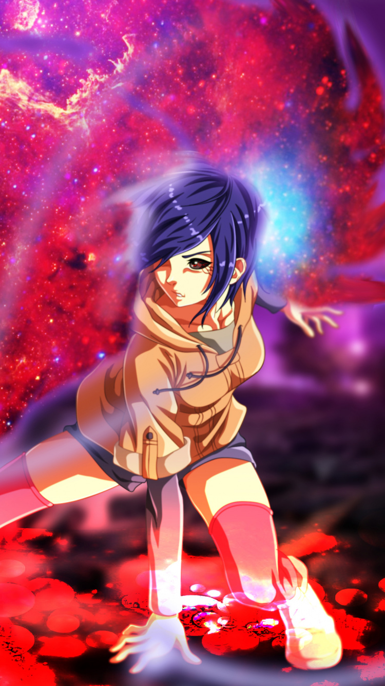 Mujer en Uniforme Escolar Blanco y Negro Personaje de Anime. Wallpaper in 750x1334 Resolution