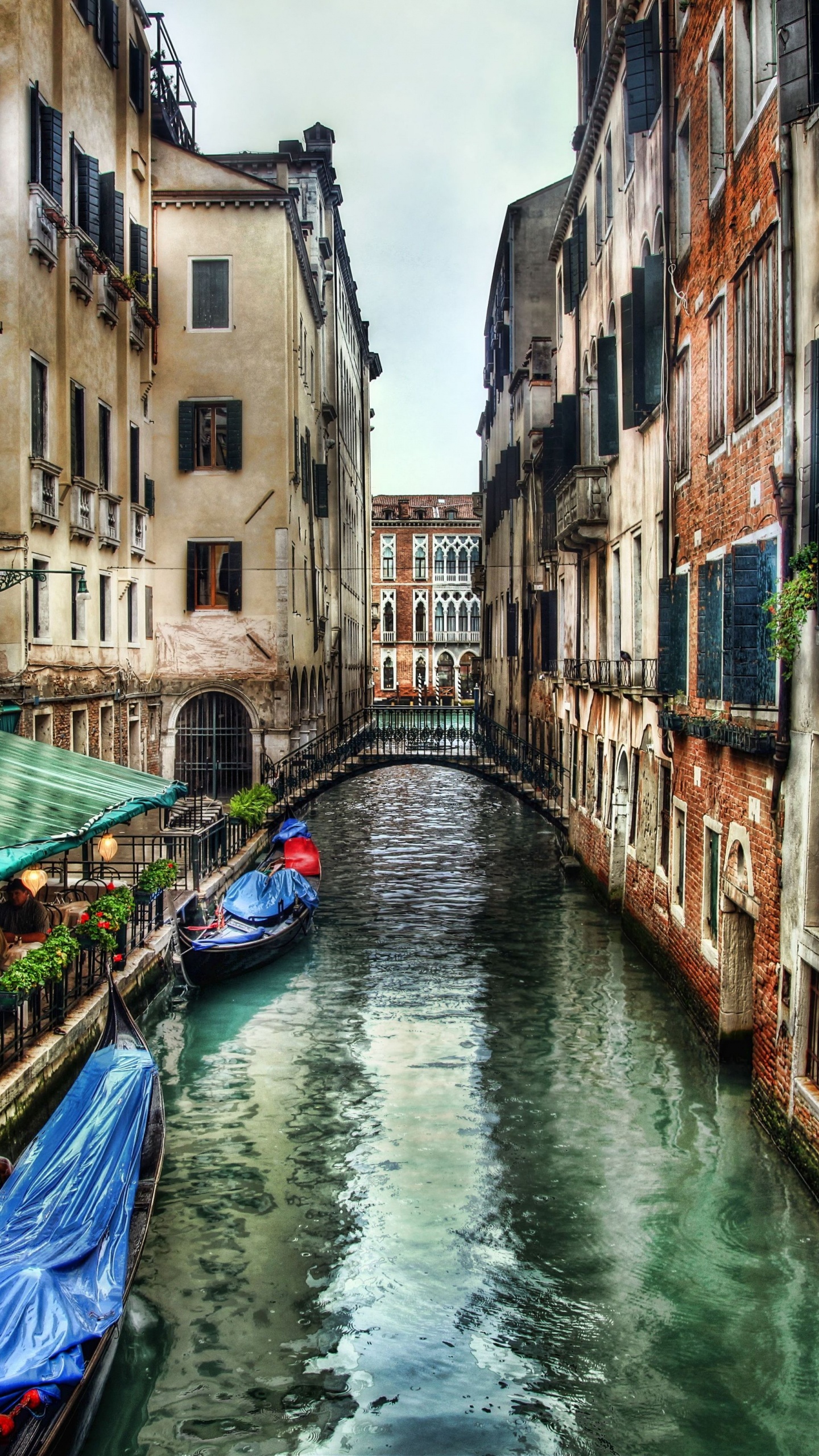 威尼斯, 运河, 滑雪缆车, 巷子里, 旅游业 壁纸 1440x2560 允许