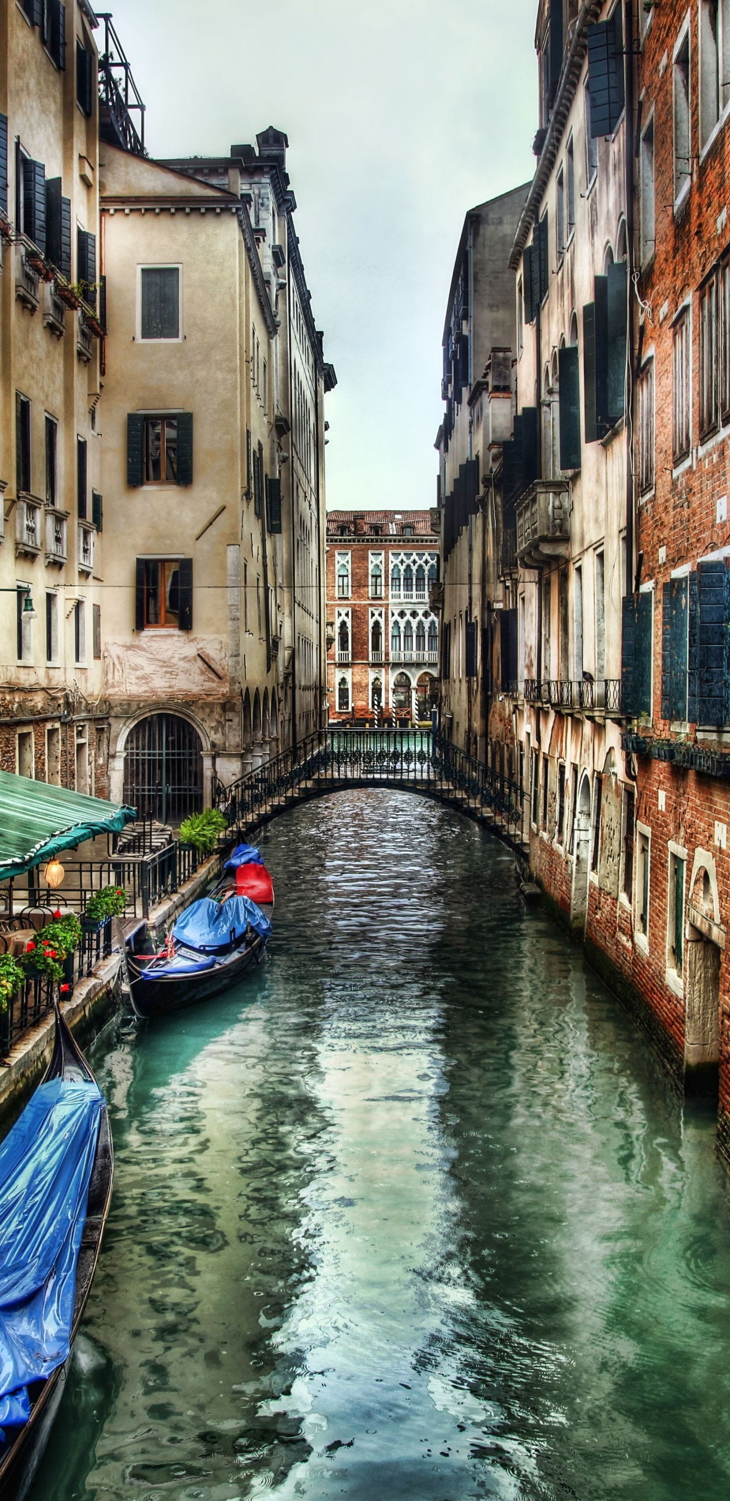 威尼斯, 运河, 滑雪缆车, 巷子里, 旅游业 壁纸 1440x2960 允许