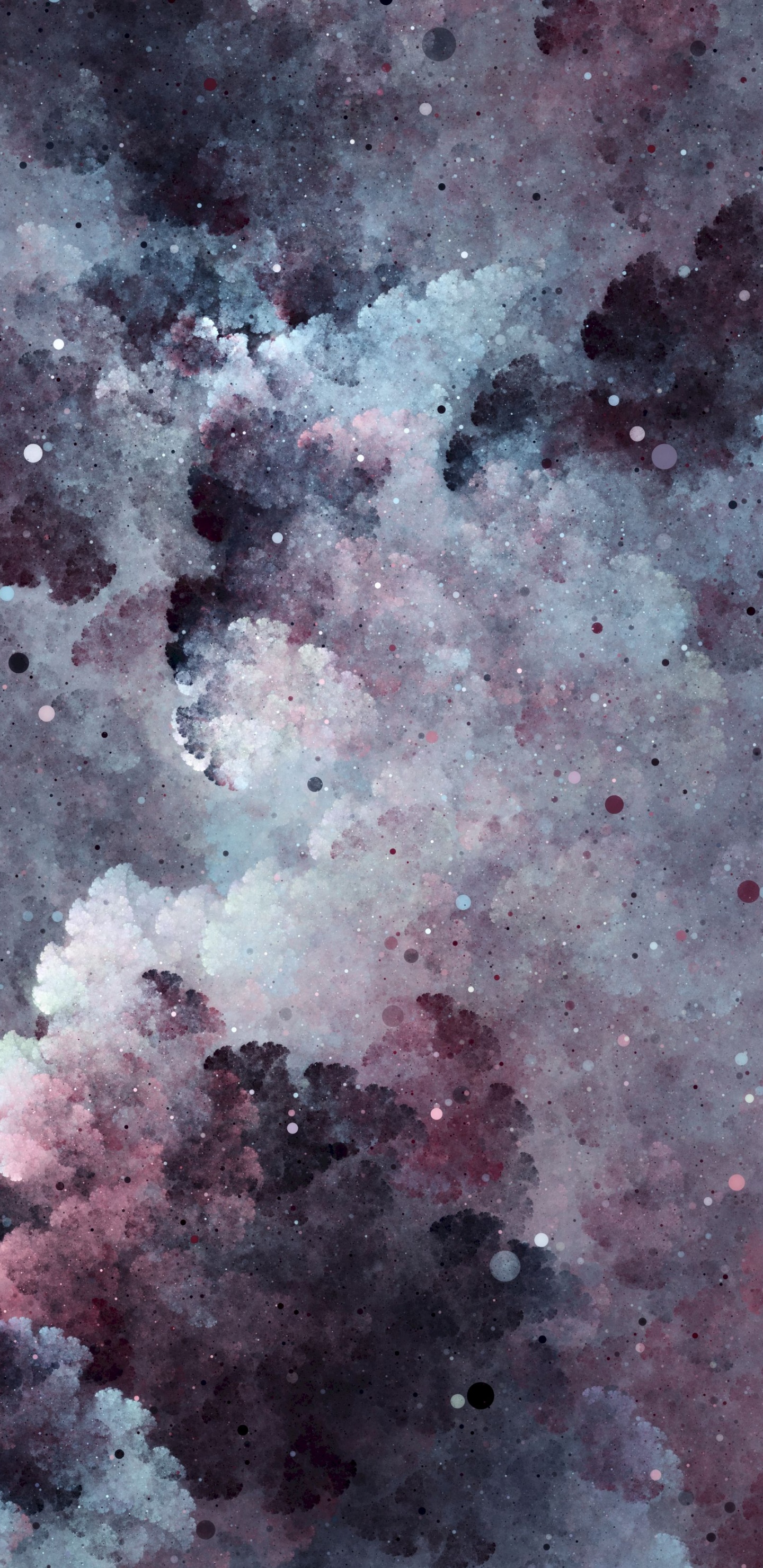 Weiße Und Rosa Abstrakte Malerei. Wallpaper in 1440x2960 Resolution