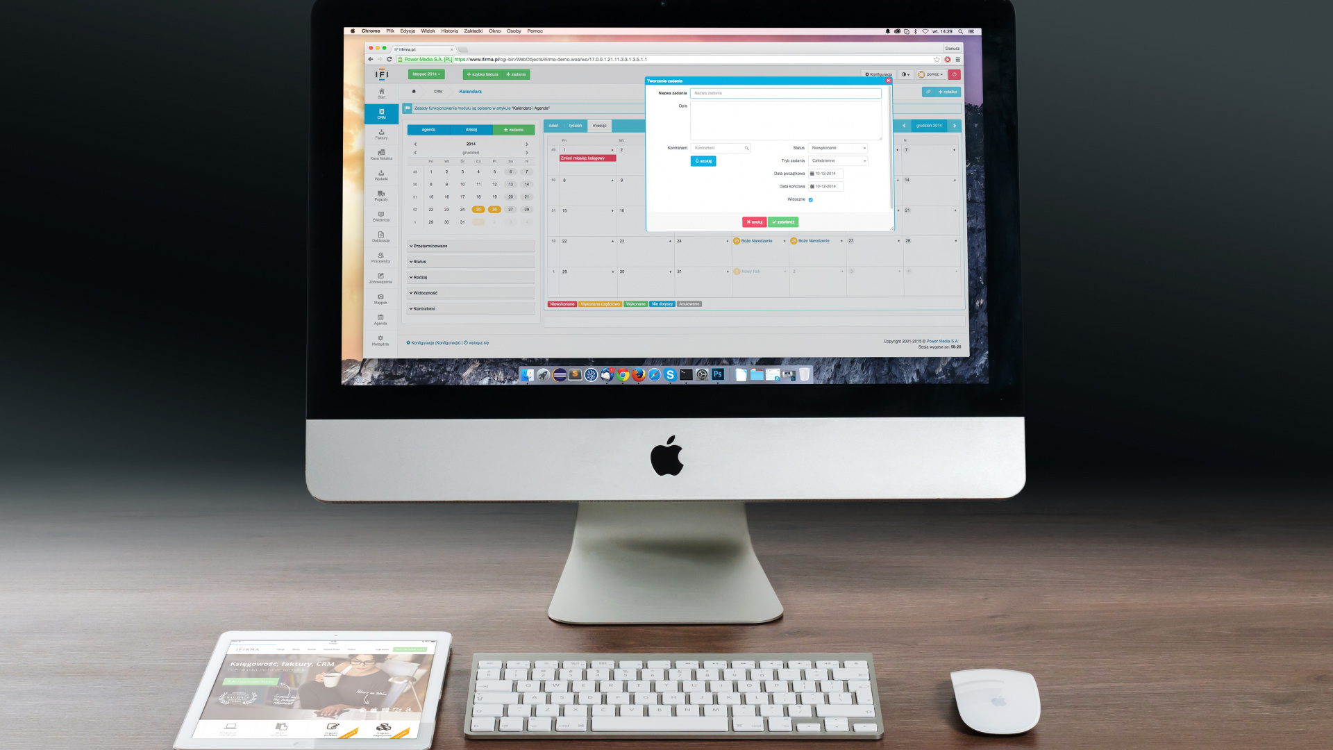 Silver Imac on White Table. Wallpaper in 1920x1080 Resolution