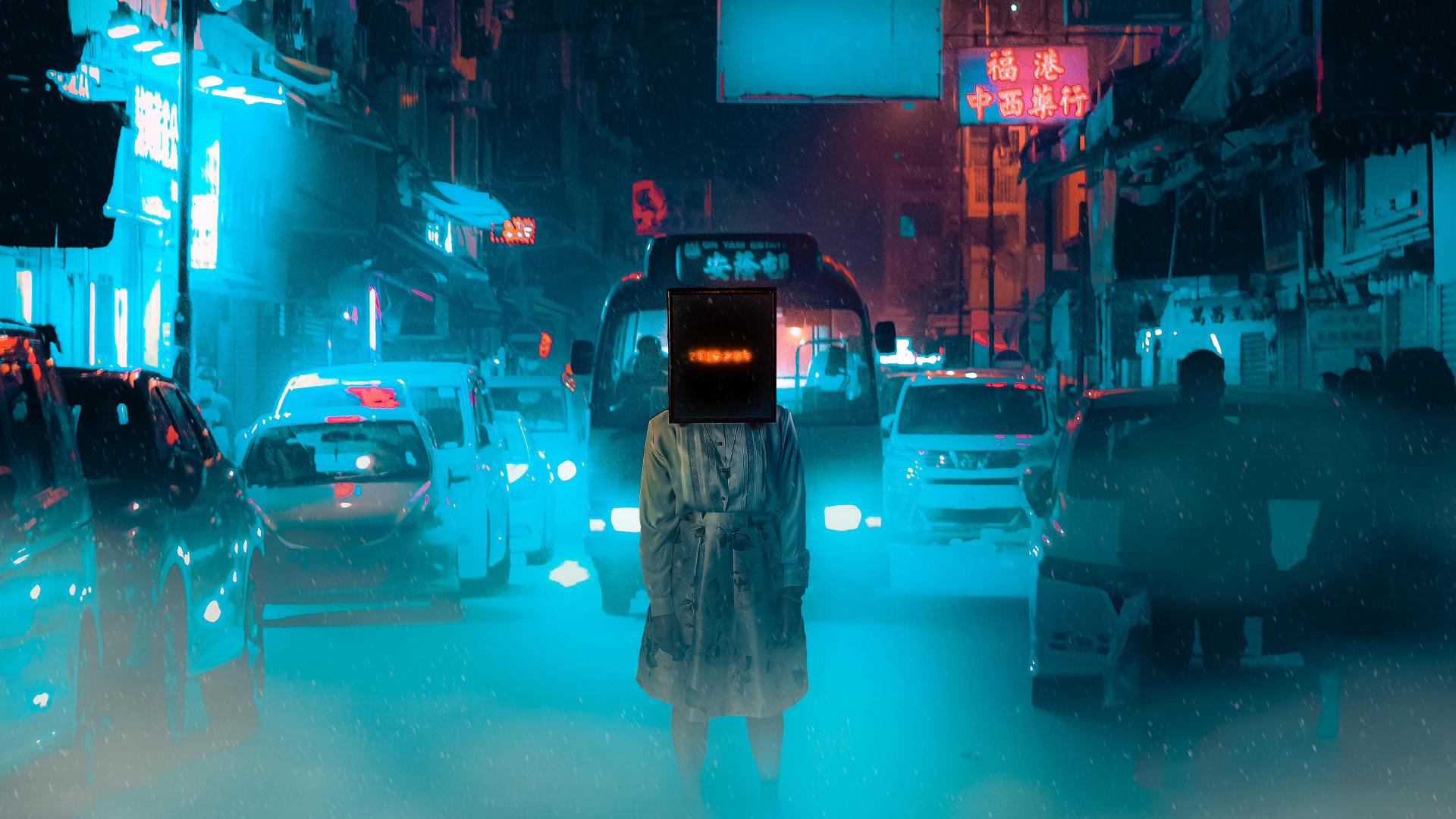 Woman in Black Jacket and Black Skirt Standing on Street During Daytime. Wallpaper in 1920x1080 Resolution