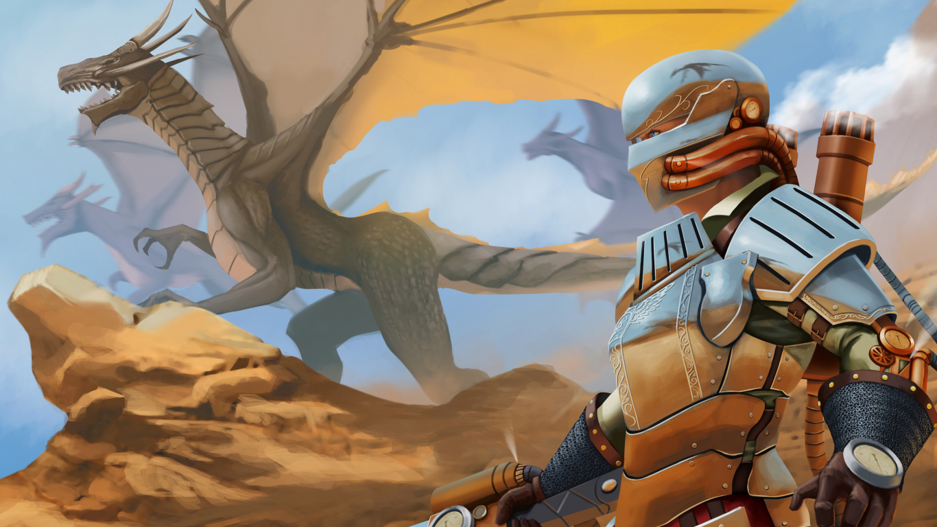 Homme en Costume Noir et Blanc Tenant L'illustration de L'épée. Wallpaper in 1366x768 Resolution