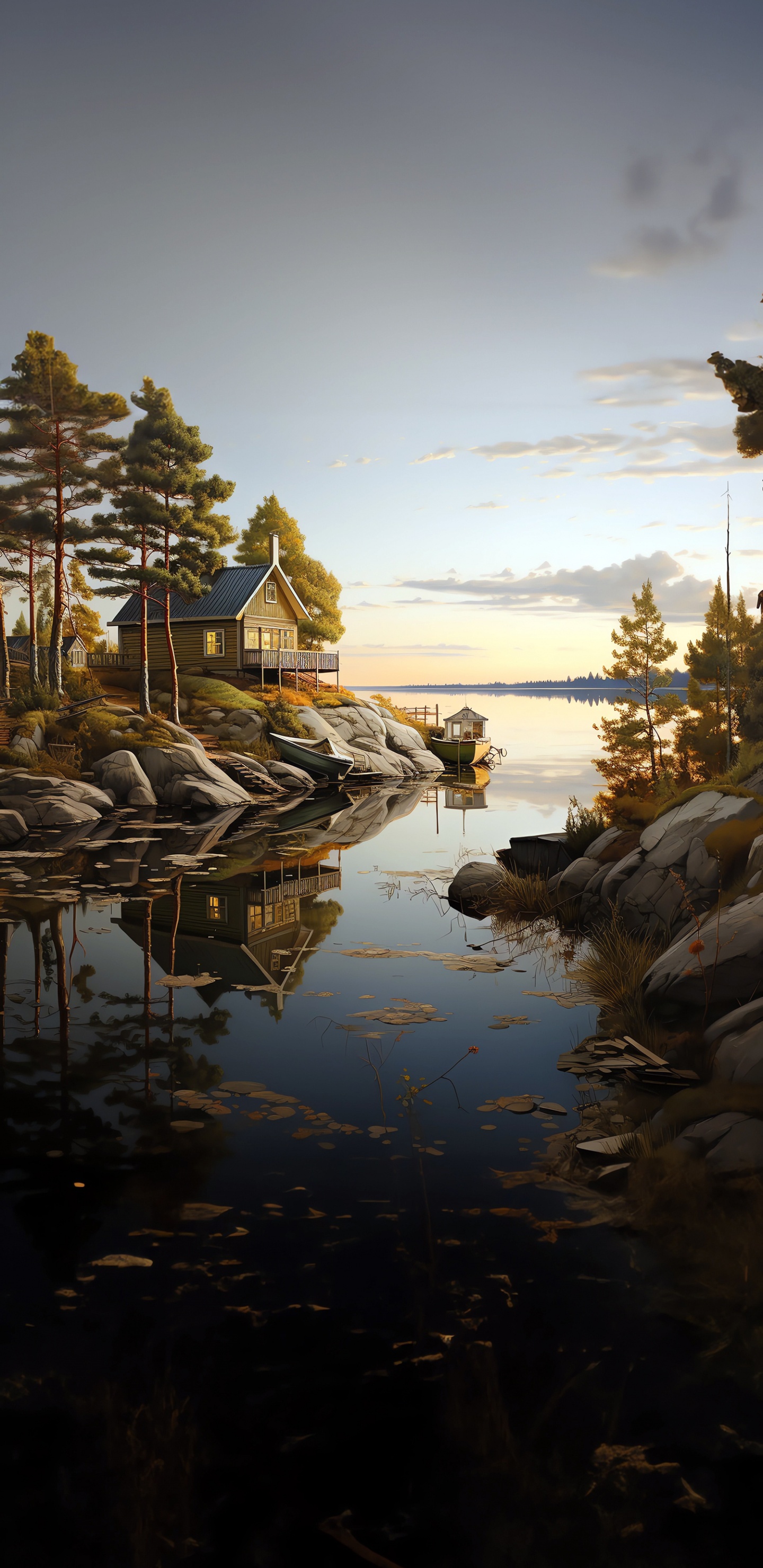 Eau, Les Ressources en Eau, Paysage Naturel, Lac, Cours D'eau. Wallpaper in 1440x2960 Resolution