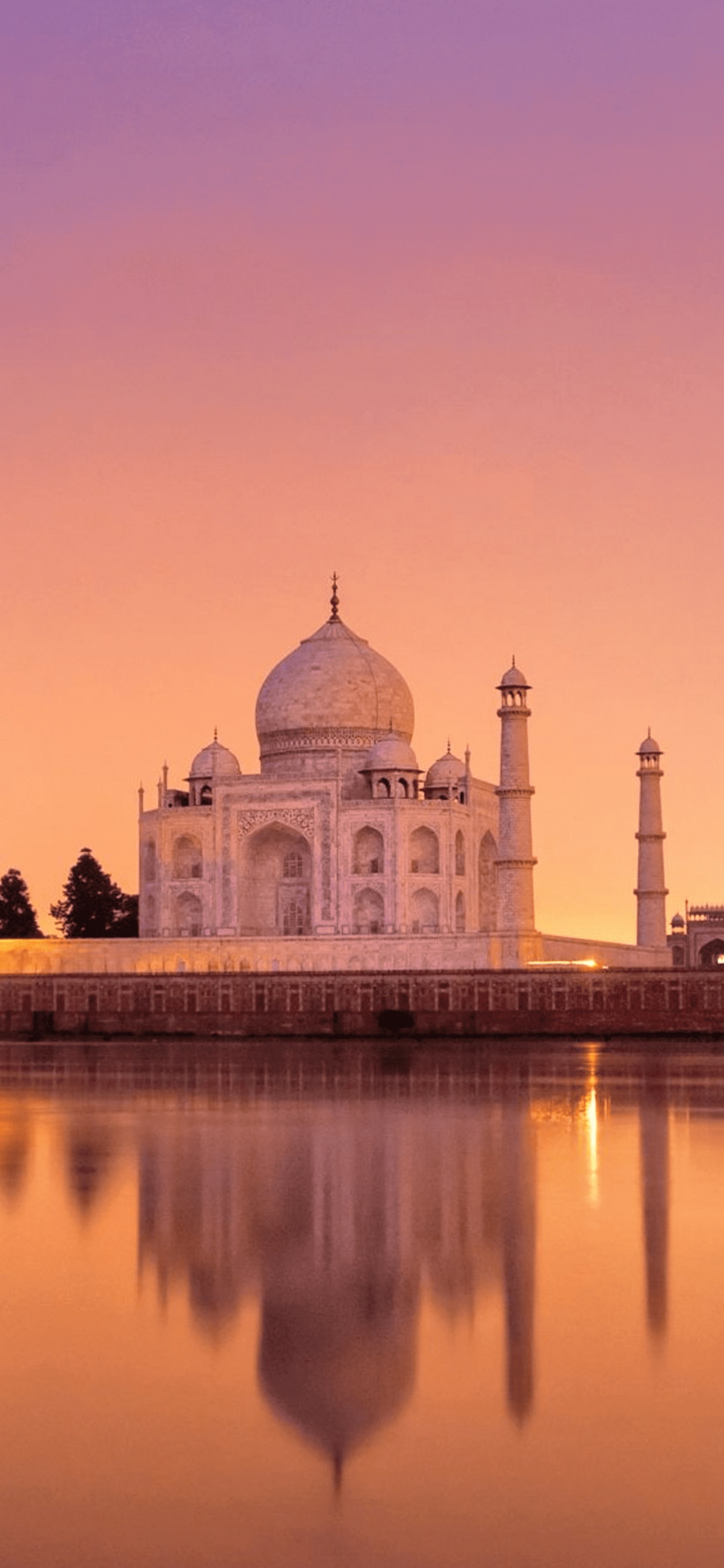 Taj Mahal, El Fuerte De Agra, Mehtab Bagh, Tumba de Humayuns, Fortaleza Roja. Wallpaper in 1242x2688 Resolution