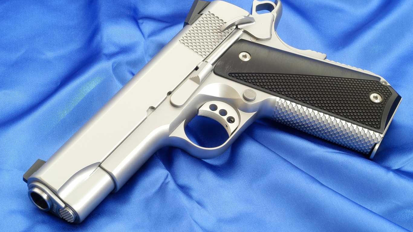 M1911手枪, 枪, 手枪, 枪支, 触发器 壁纸 1366x768 允许