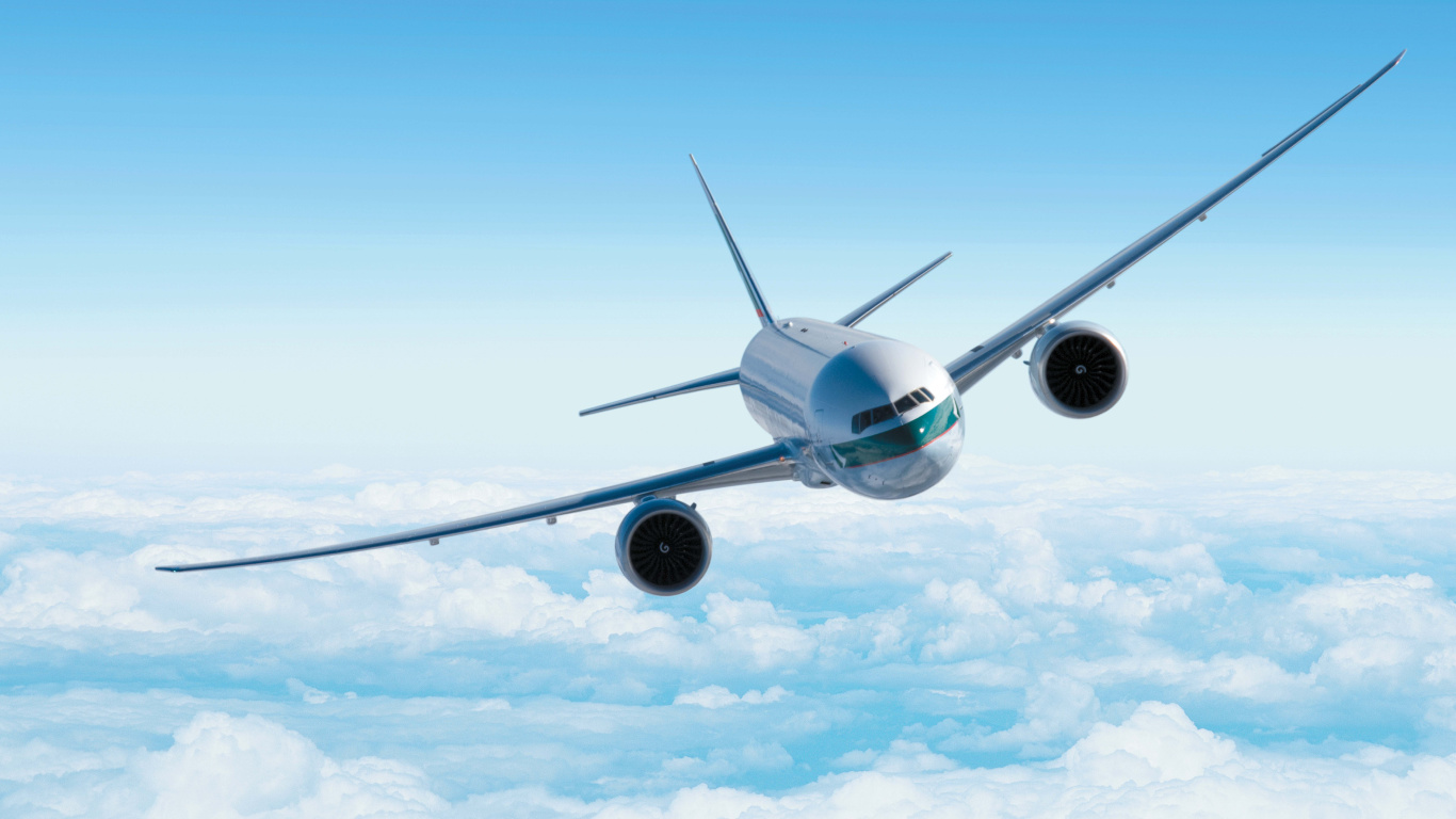 空中客车公司380, 空中客车公司, 航空, 航空公司, 波音 壁纸 1366x768 允许