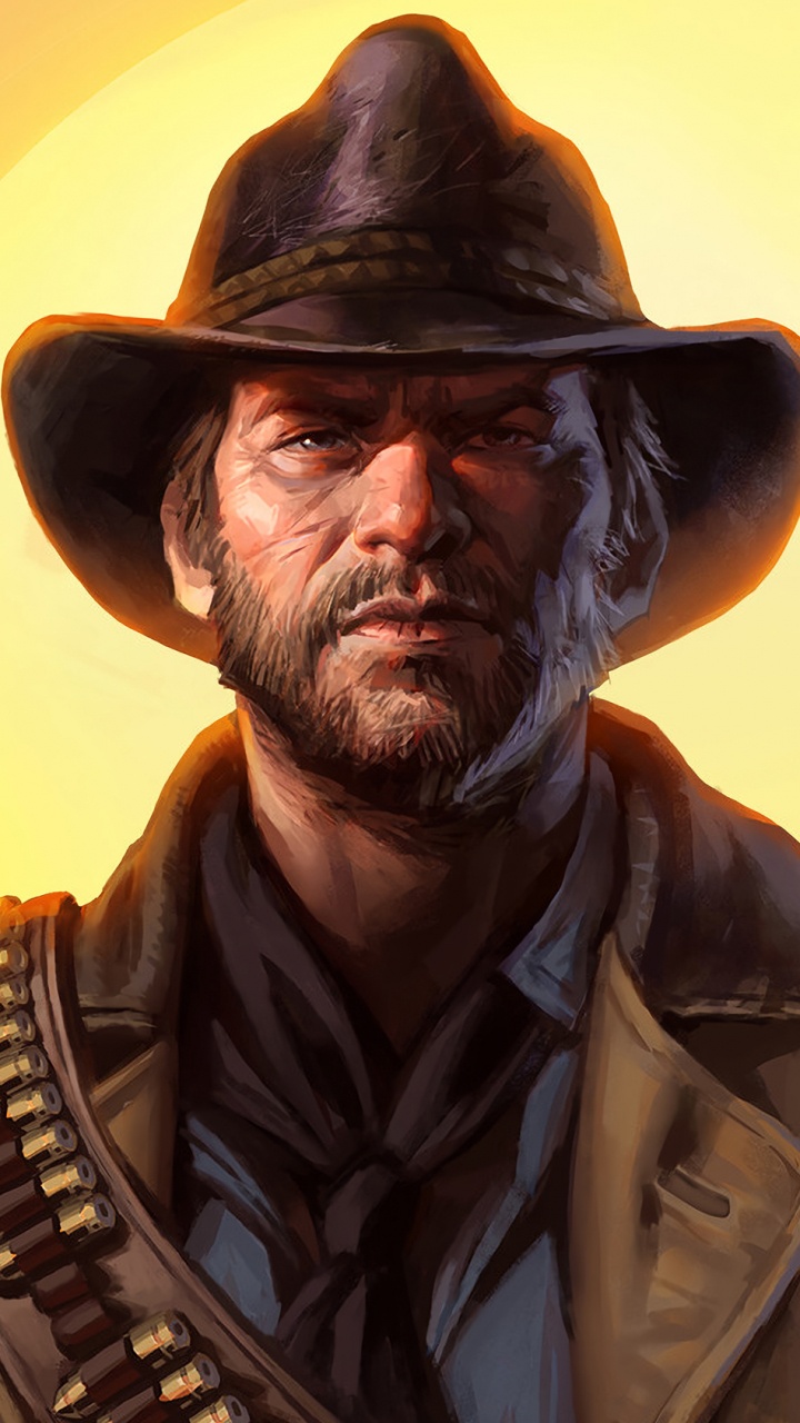 Gunfighter, Xbox One, Fictional Character, Cowboy Hat, Facial Hair. Wallpaper in 720x1280 Resolution