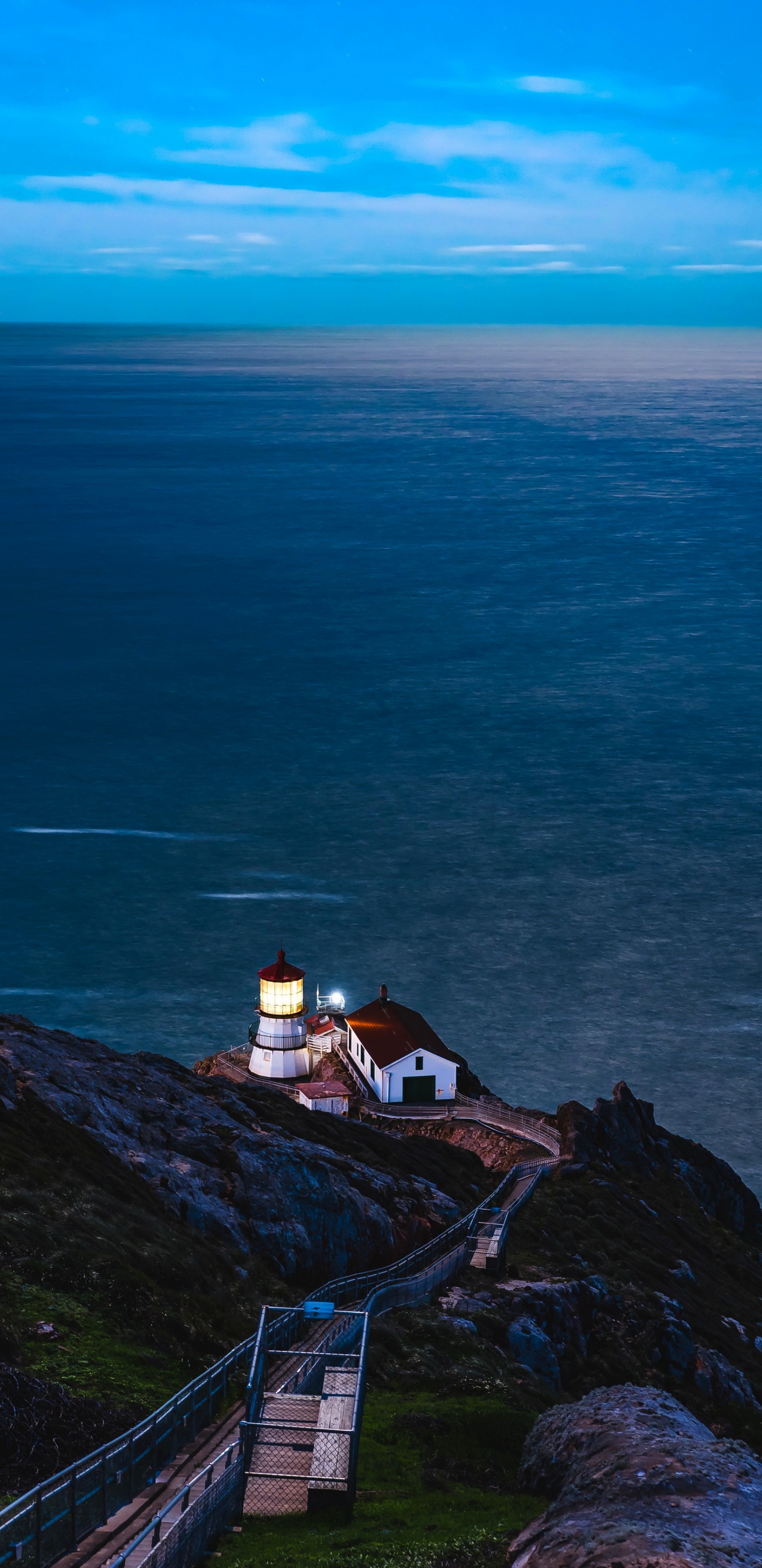Faro de Punta Reyes, Sitio Protegido, el Parque Nacional de Yosemite, Acantilado, Faro. Wallpaper in 1440x2960 Resolution