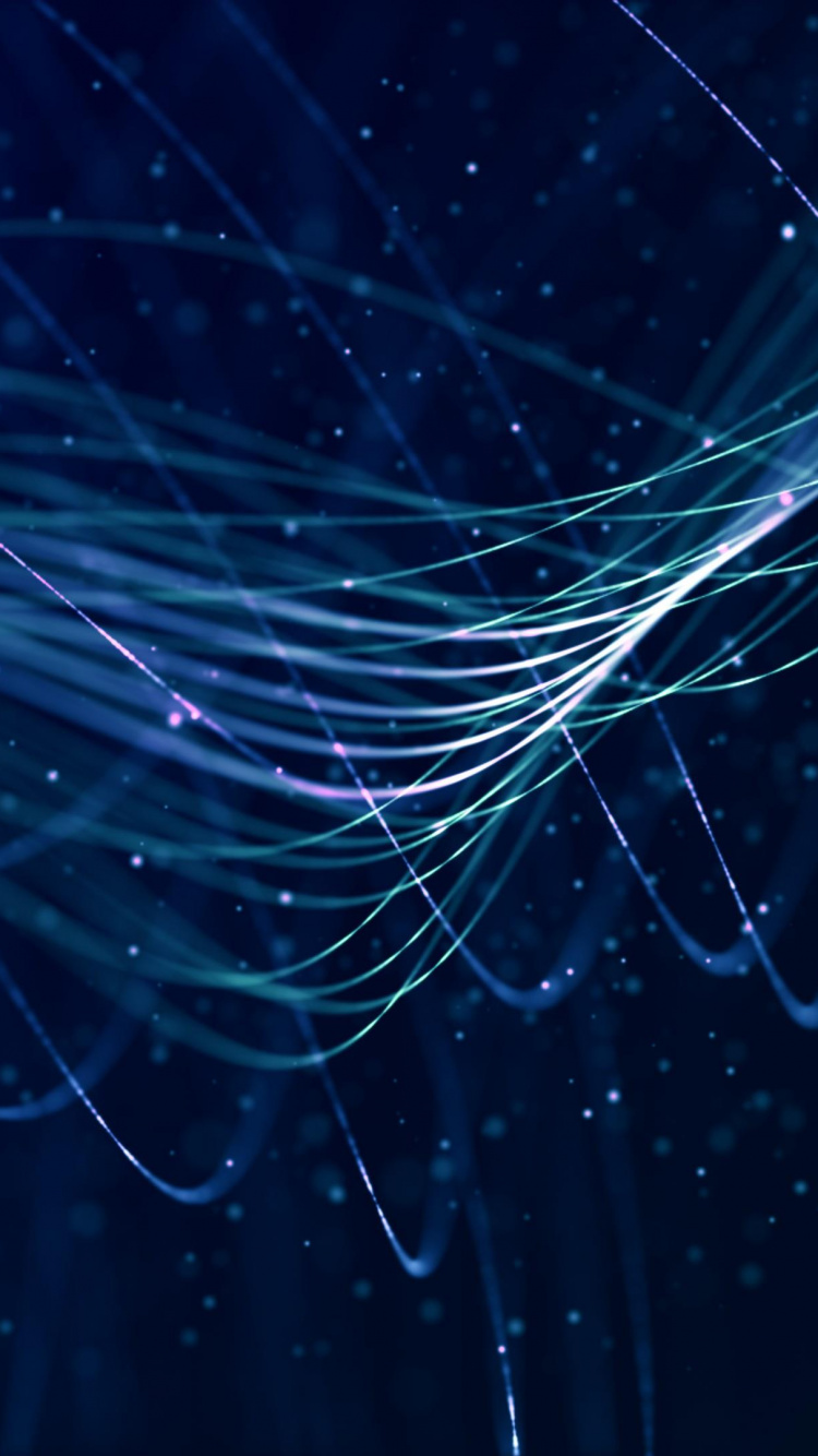 光, 电蓝色的, 气氛, 区块链, 蜘蛛网 壁纸 750x1334 允许