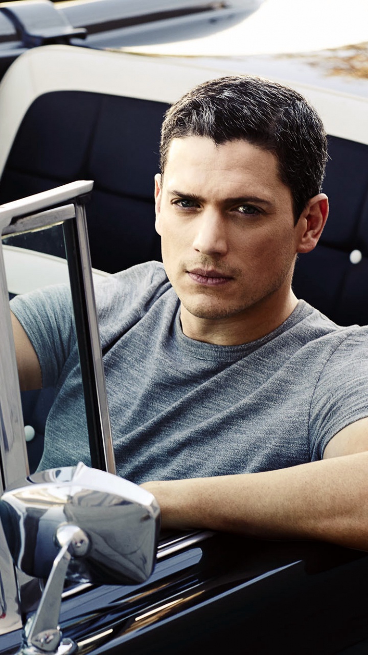 Wentworth Miller, Michael Scofield, Prison Break, Parabrisas, Vidrio. Wallpaper in 720x1280 Resolution