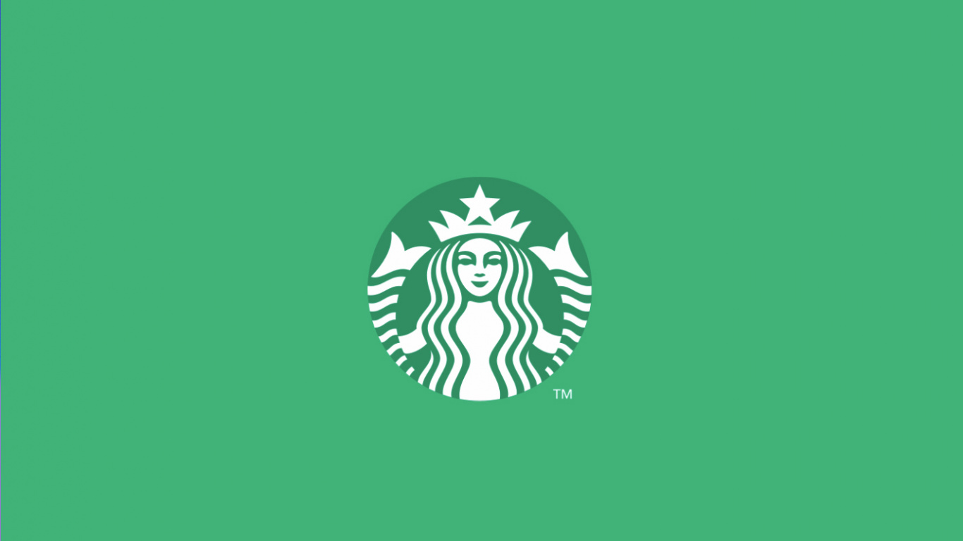 Starbucks, Starbucks New Logo 2011, Sea Turtles, Logo, Green. Wallpaper in 1366x768 Resolution