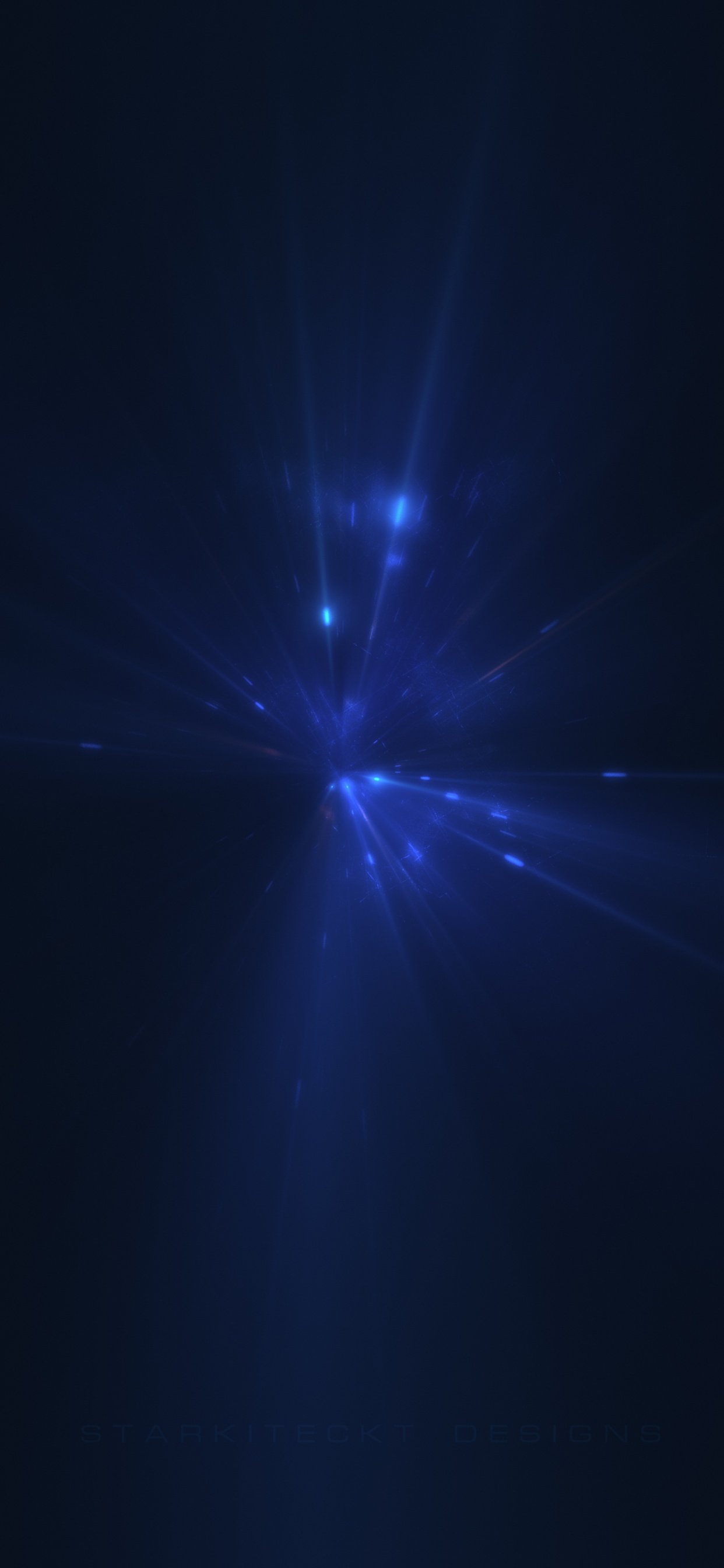 Blue Light in Dark Room. Wallpaper in 1242x2688 Resolution