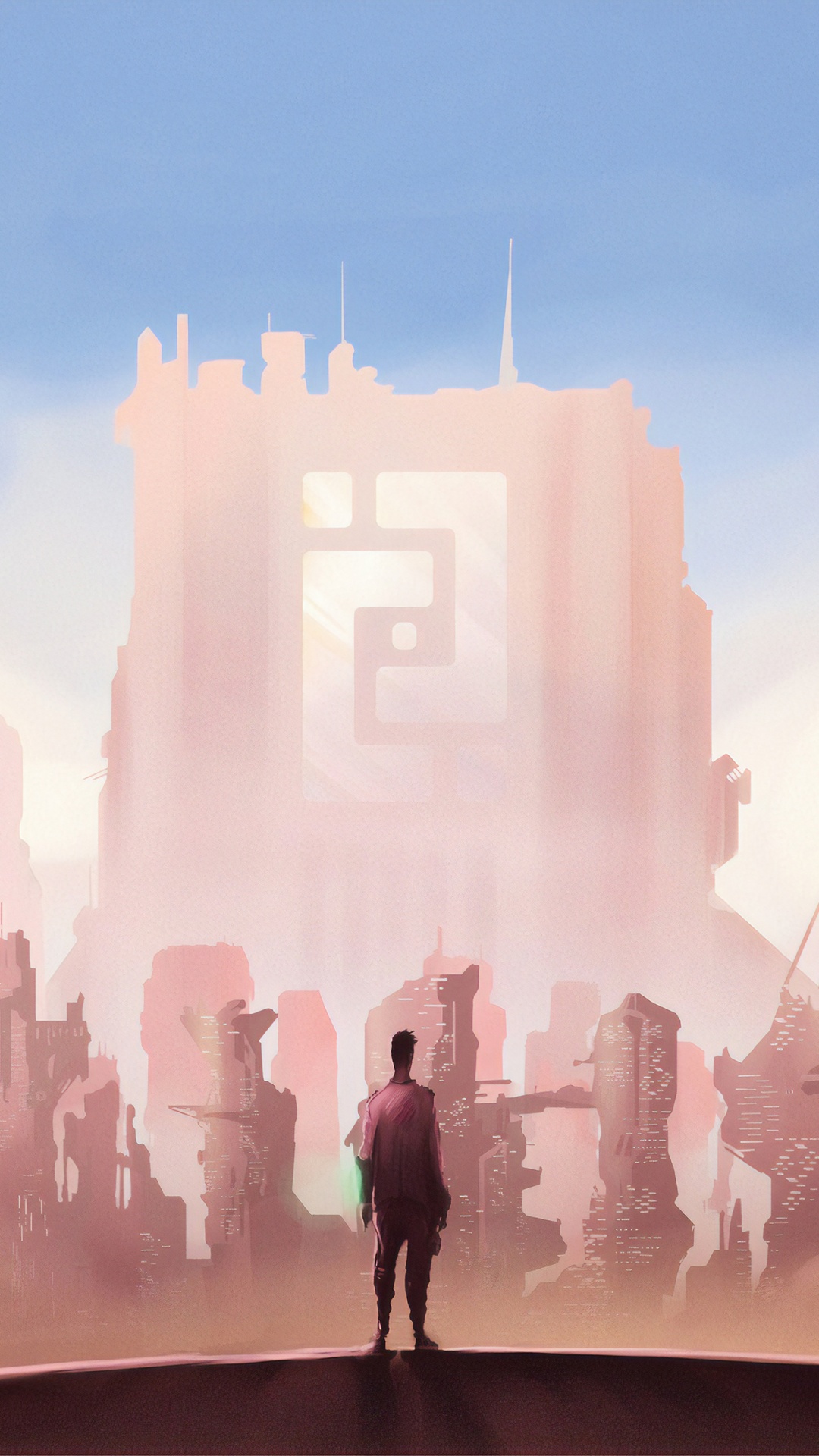 城市, 艺术, 动画, 阴凉处, 天空 壁纸 1080x1920 允许