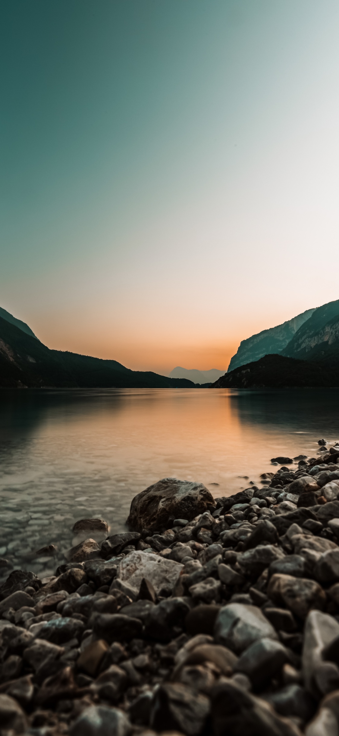 Reflection, Water, Water Resources, Mountain, Natural Landscape. Wallpaper in 1125x2436 Resolution