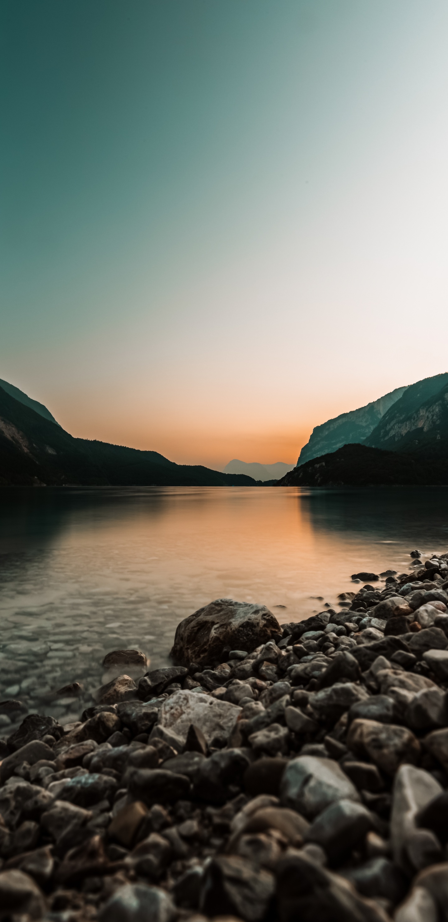 Reflection, Water, Water Resources, Mountain, Natural Landscape. Wallpaper in 1440x2960 Resolution