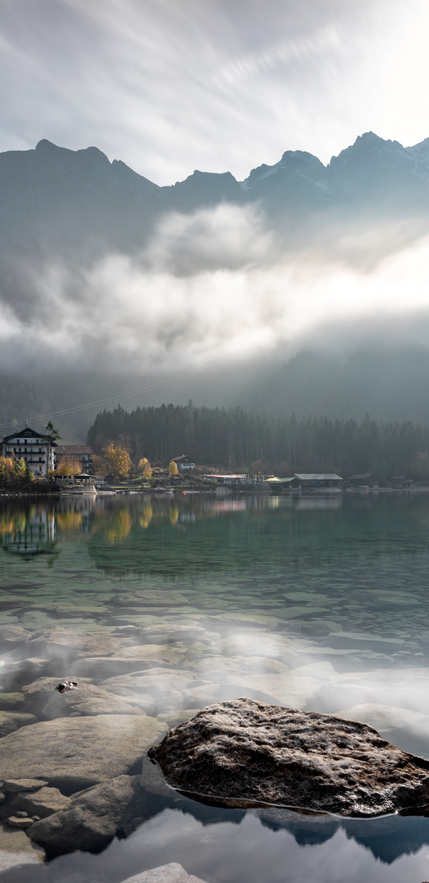 Nature, Mountain, Water, Alps, Landscape. Wallpaper in 1440x2960 Resolution