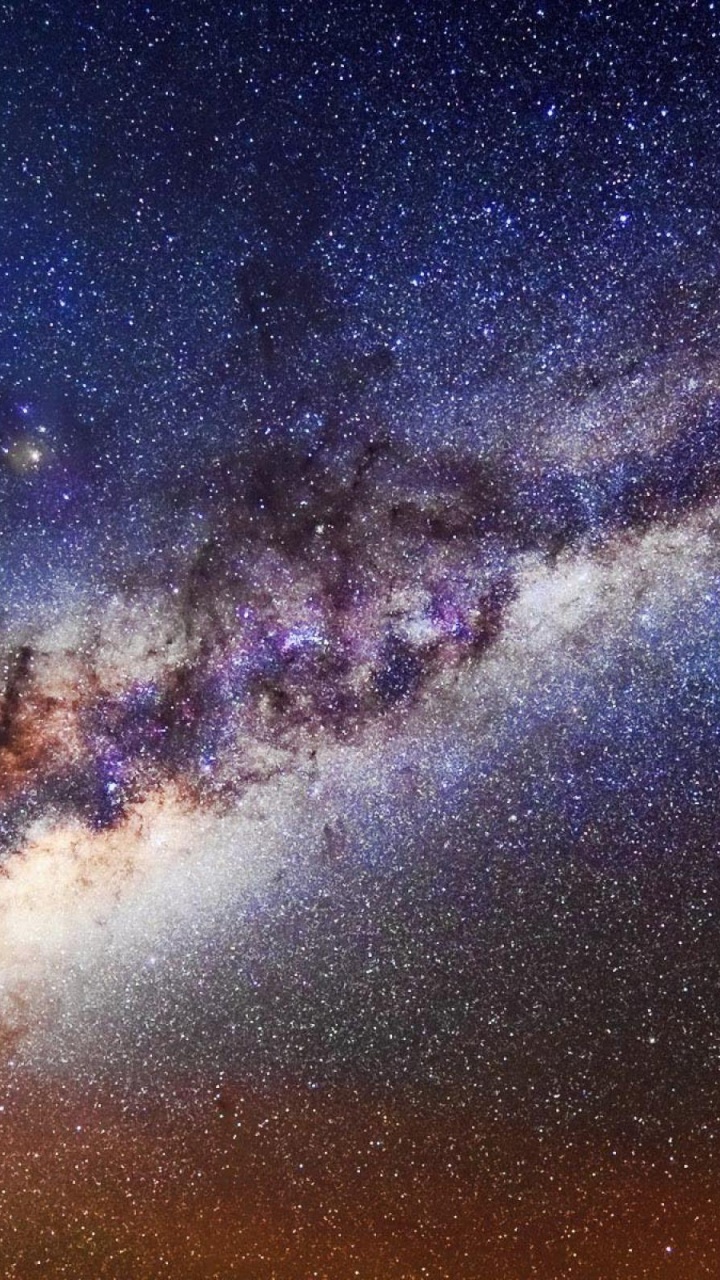 Ciel Étoilé Bleu et Blanc. Wallpaper in 720x1280 Resolution