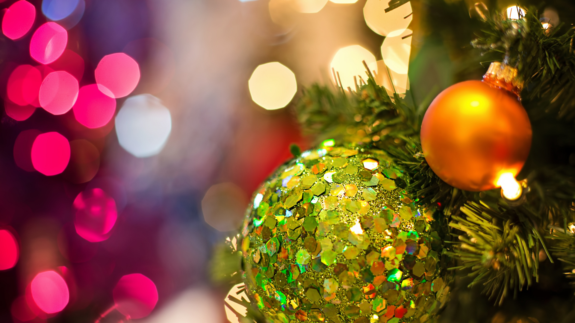 Christmas Day, Christmas Lights, Christmas Ornament, Christmas, Tree. Wallpaper in 1920x1080 Resolution