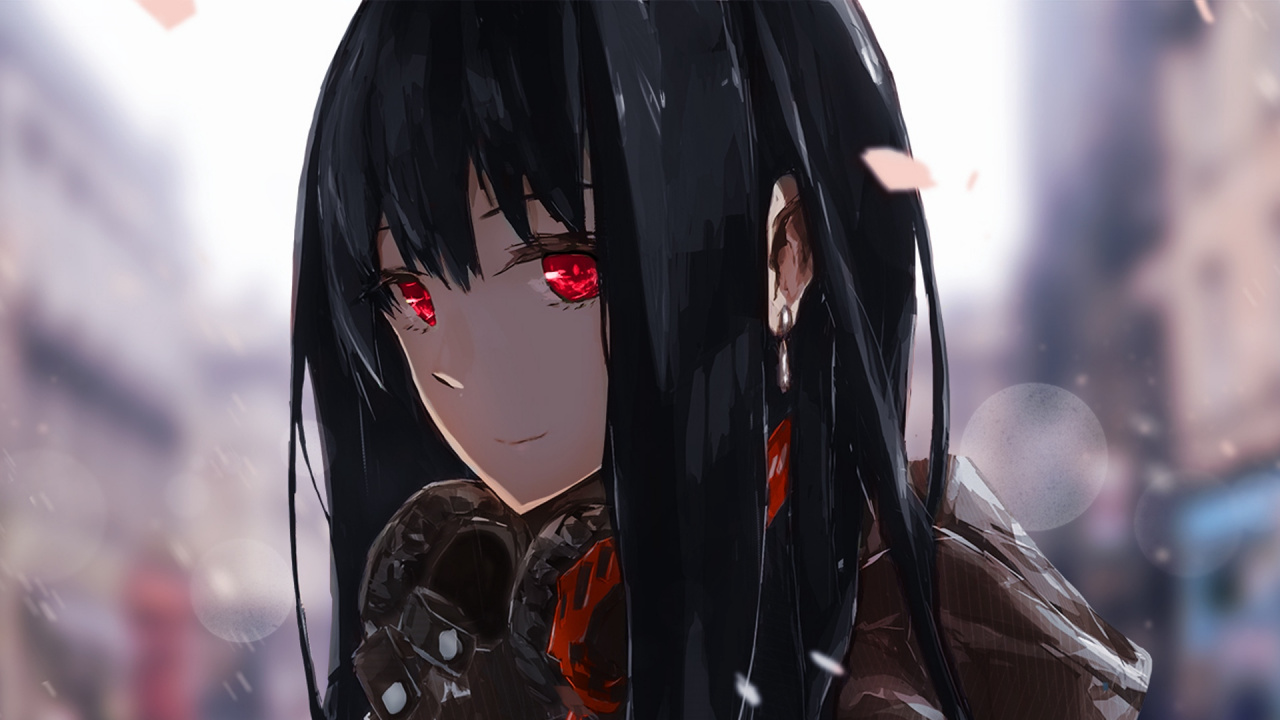 Schwarzhaariger Männlicher Anime-Charakter. Wallpaper in 1280x720 Resolution