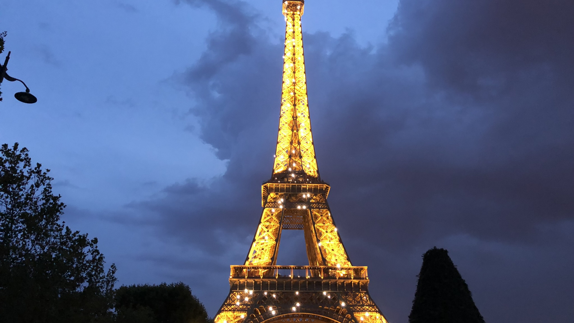 Paris, Eiffel Tower, Tourist Attraction, National Historic Landmark, Monument. Wallpaper in 1920x1080 Resolution