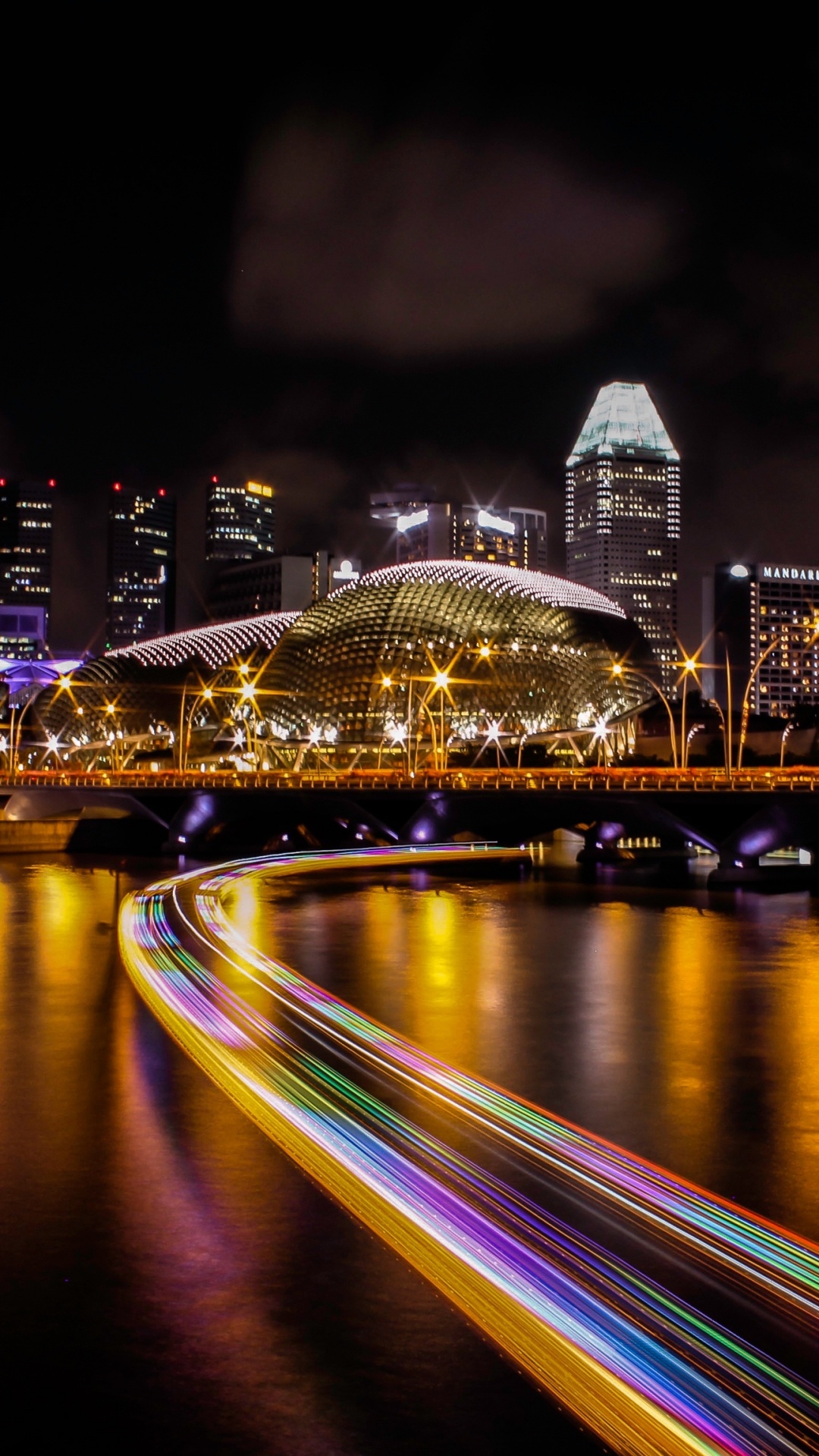 Photographie en Accéléré Des Lumières de la Ville Pendant la Nuit. Wallpaper in 1080x1920 Resolution