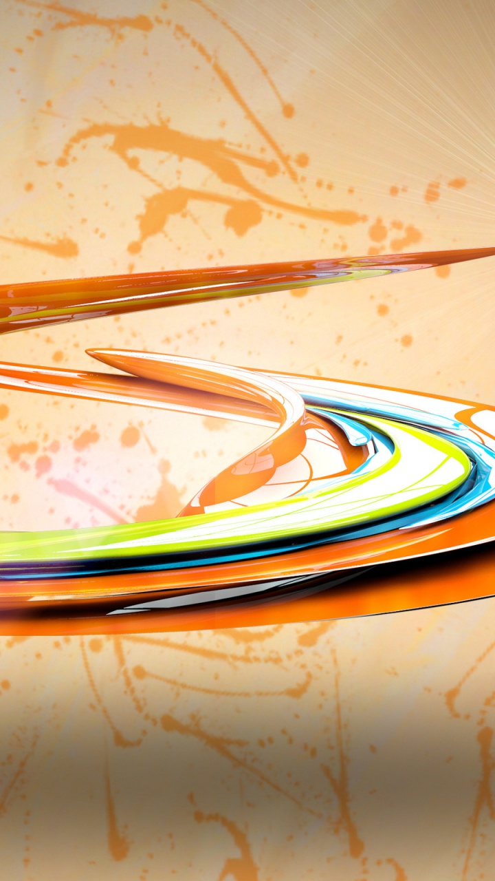 橙色, 图形设计, 黄色的 壁纸 720x1280 允许