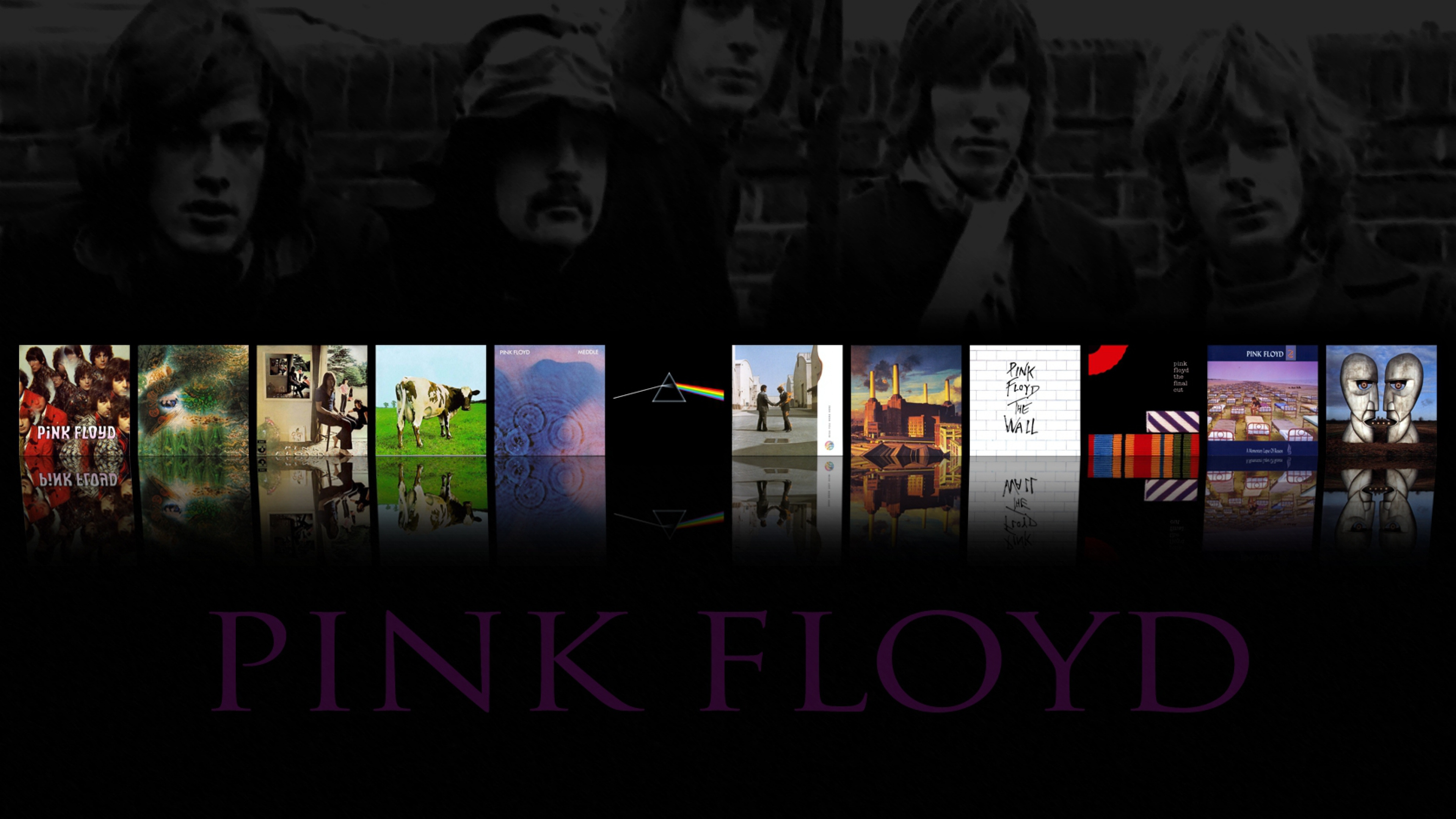 Pink Floyd, Graphisme, Publicité, Programme de Télévision, Affiche. Wallpaper in 3840x2160 Resolution