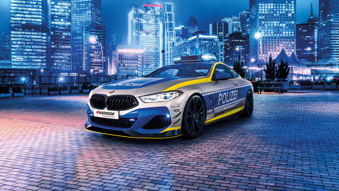 Police Bmw, Bayerische Motoren Werke AG, Mini, BMW, BMW G15. Wallpaper in 1366x768 Resolution