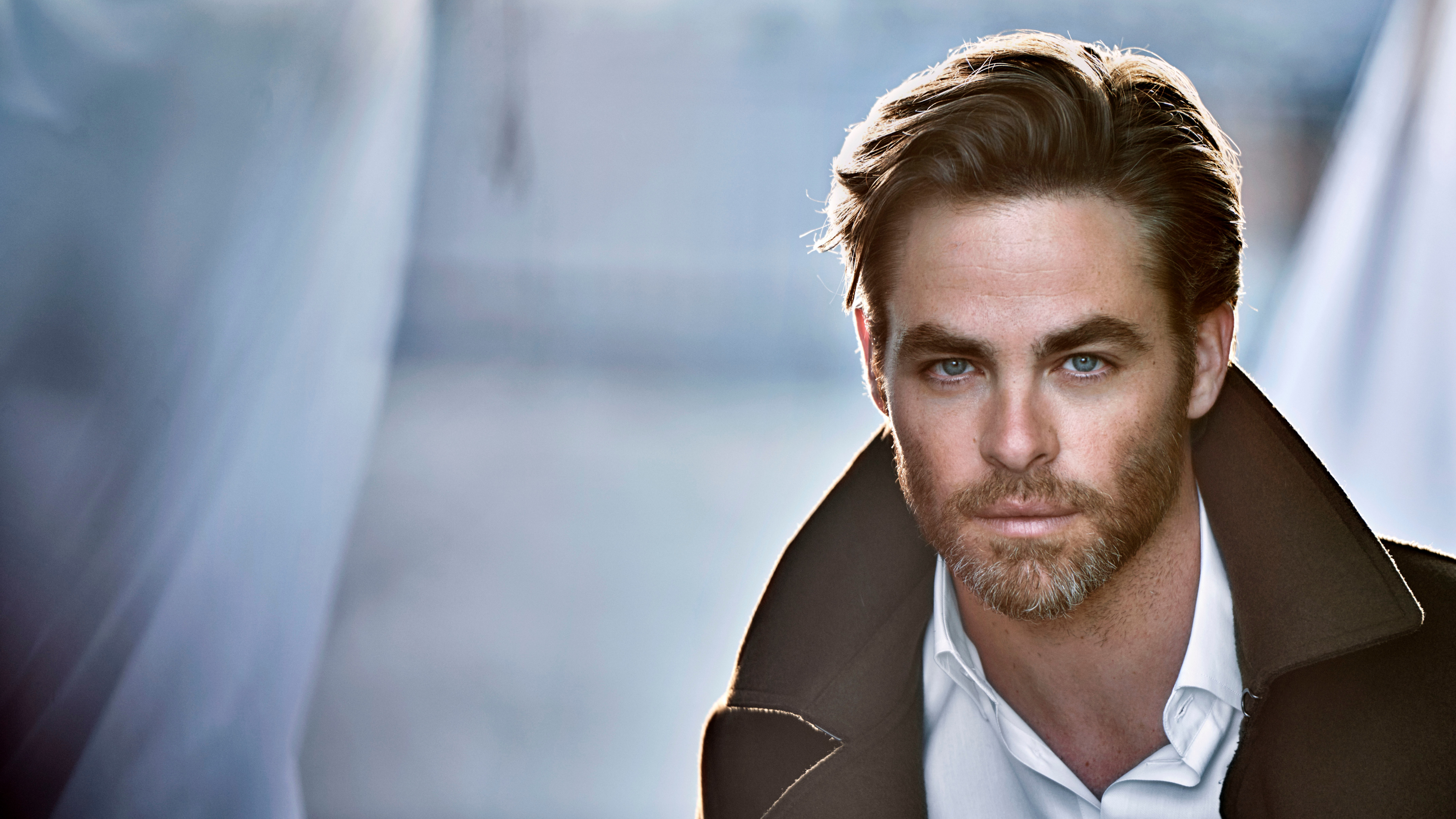 Chris Pine, Hair, Beard, Facial Hair, Perfume. Wallpaper in 3840x2160 Resolution