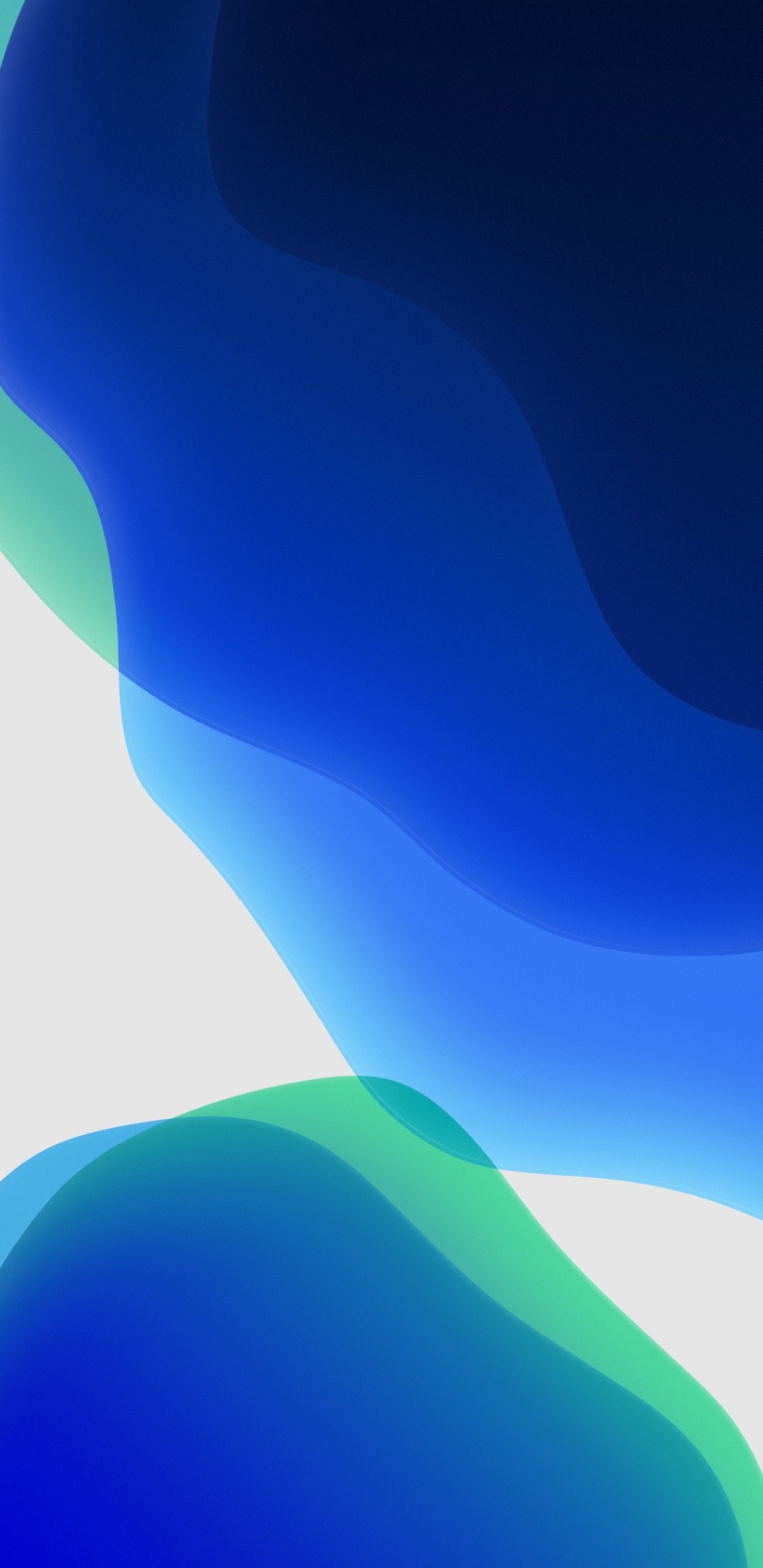 IOS, IOS 13, Apple, la Pureté de la Couleur, Azure. Wallpaper in 1440x2960 Resolution