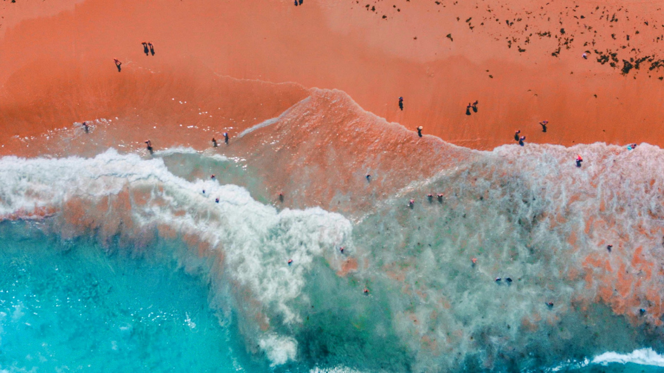 Water, Beach, Liquid, Fluid, Body of Water. Wallpaper in 1366x768 Resolution