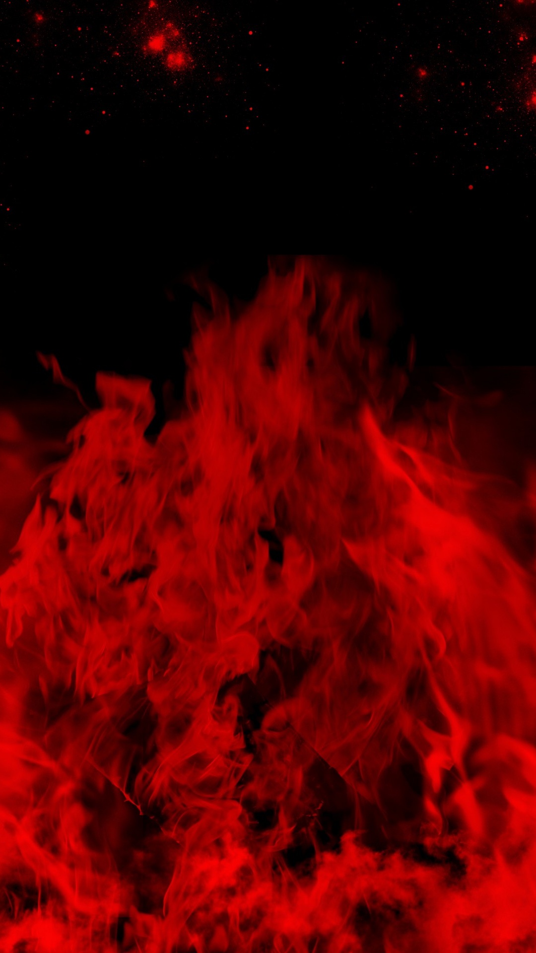 Red and Black Abstract Painting. Wallpaper in 1080x1920 Resolution