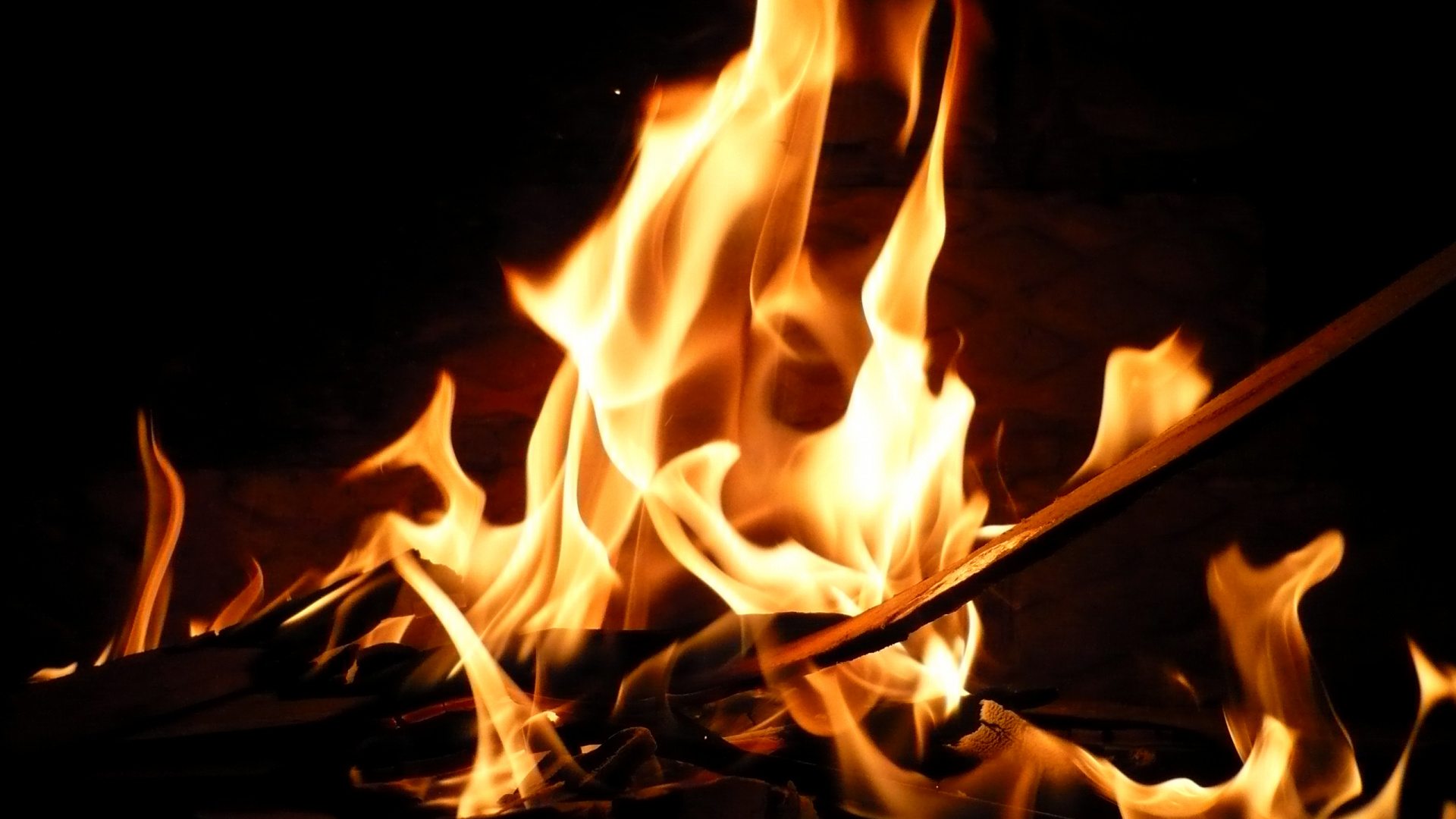 Gros Plan Photo de Feu. Wallpaper in 1920x1080 Resolution