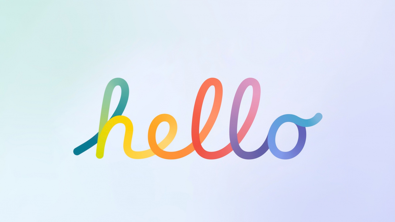 “hello” New IMac 2021 Announcement Wallpaper for IPad. Wallpaper in 1280x720 Resolution