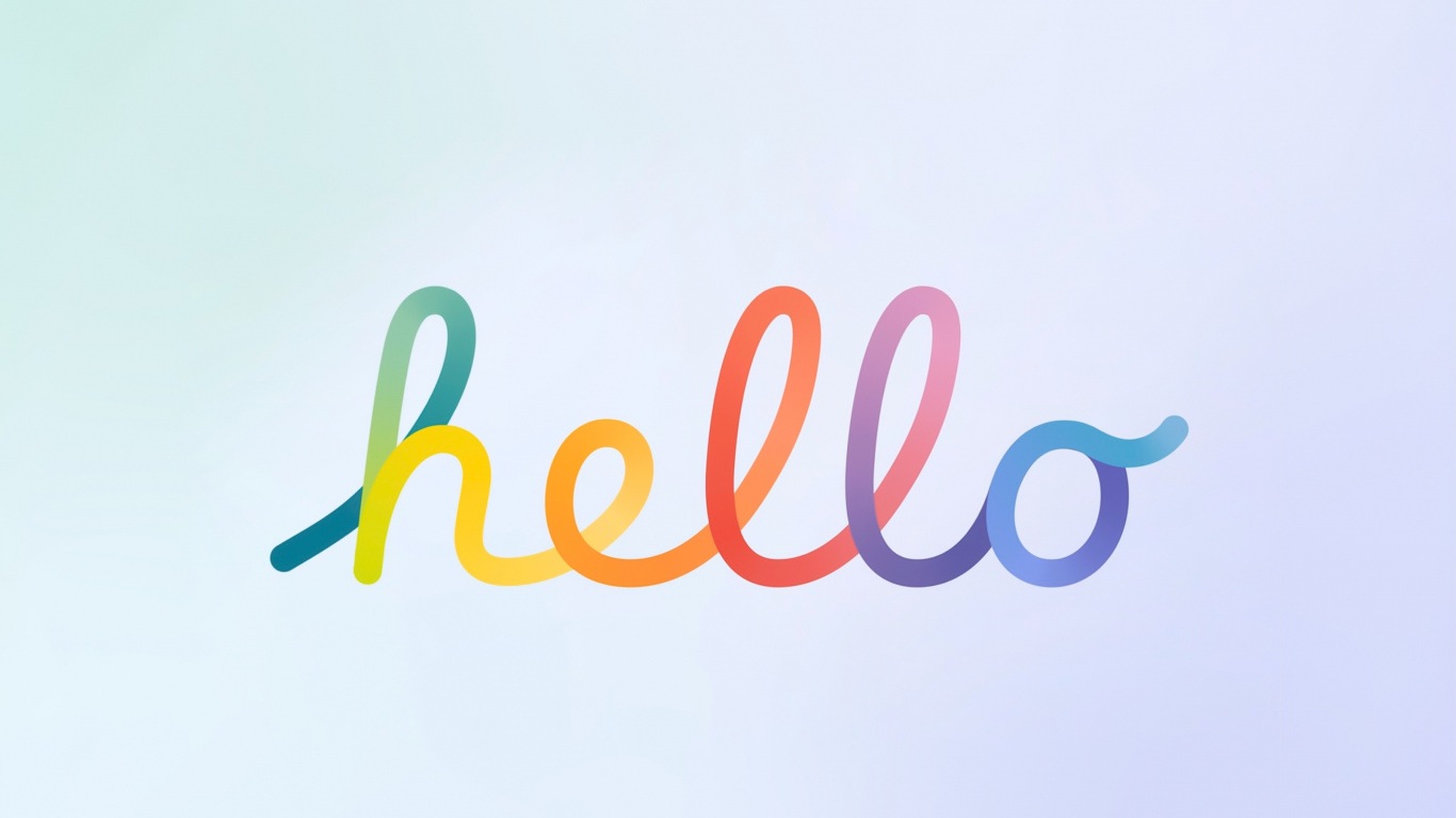 “hello” New IMac 2021 Announcement Wallpaper for IPad. Wallpaper in 1366x768 Resolution