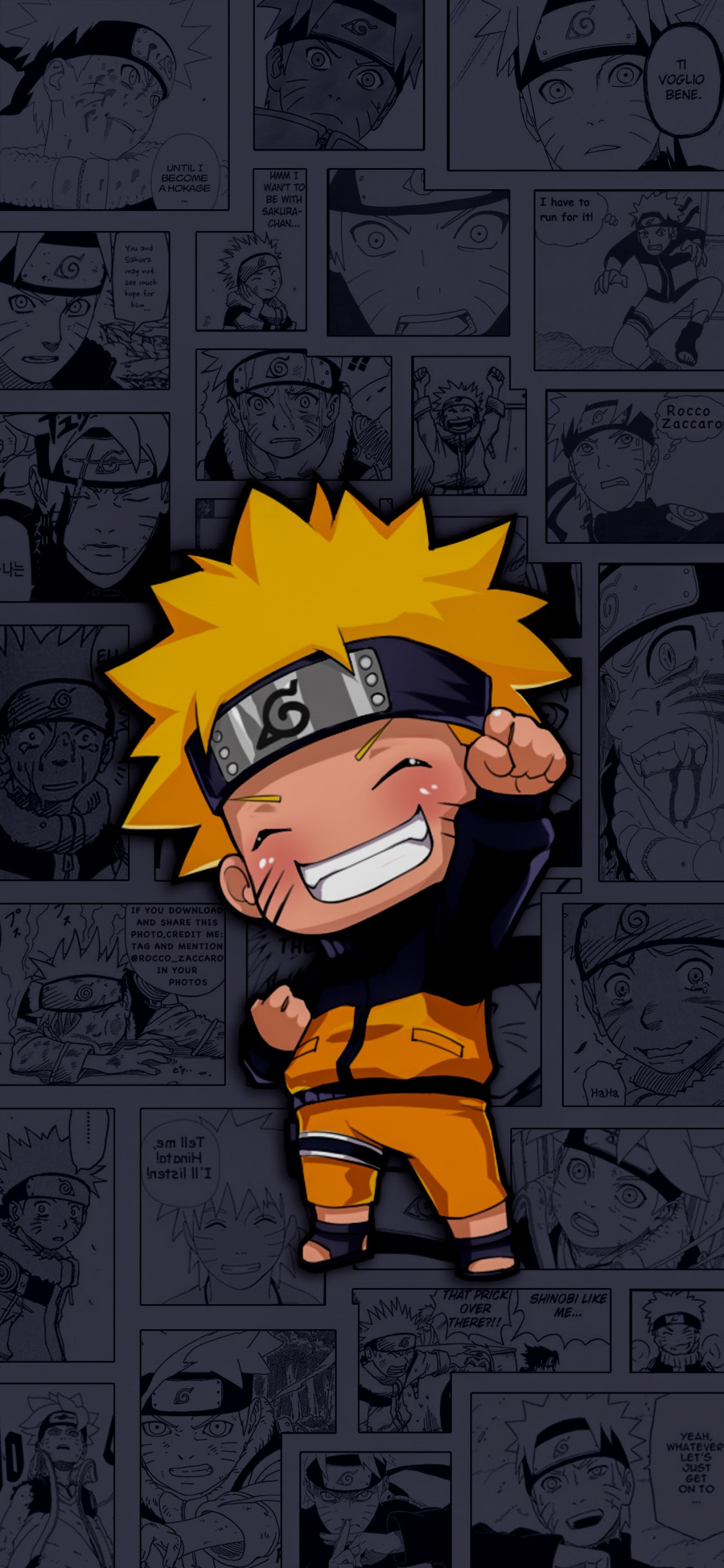 IOS 14, Naruto Shippuden, Caricatura, Gesto, Arte. Wallpaper in 1125x2436 Resolution