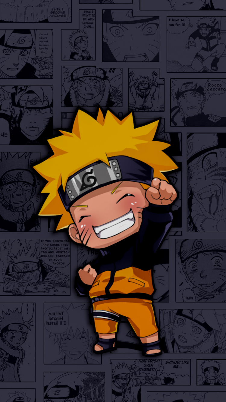 IOS 14, Naruto Shippuden, Cartoon, Gesture, Art. Wallpaper in 750x1334 Resolution