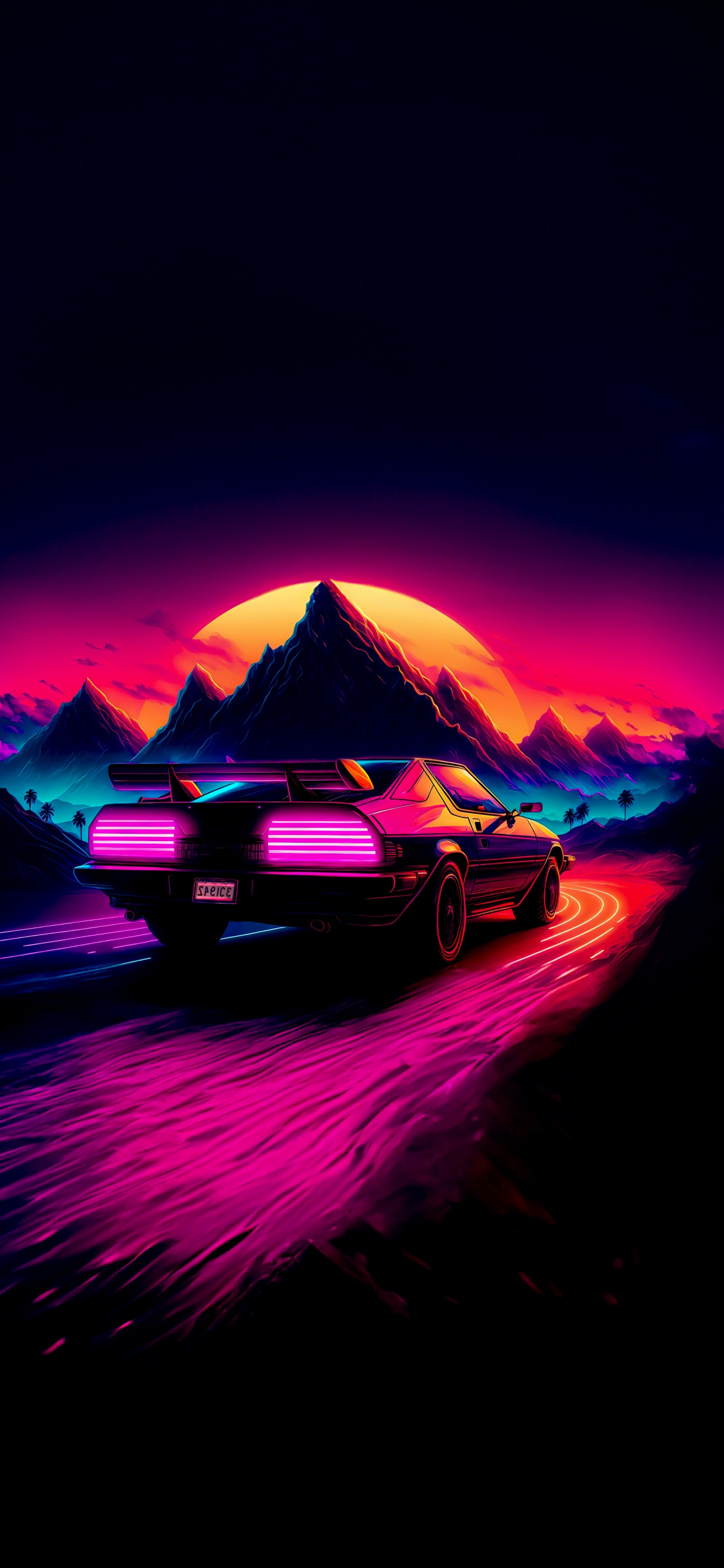 City Car, Cars, A-segment, Automotive Lighting, Purple. Wallpaper in 1242x2688 Resolution