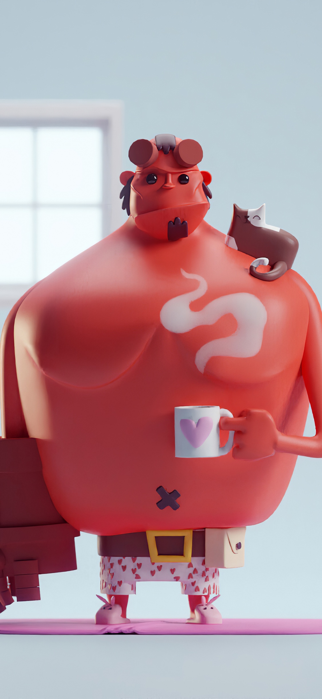 红色的, 粉红色, 联合, 器官, 人类的身体 壁纸 1125x2436 允许