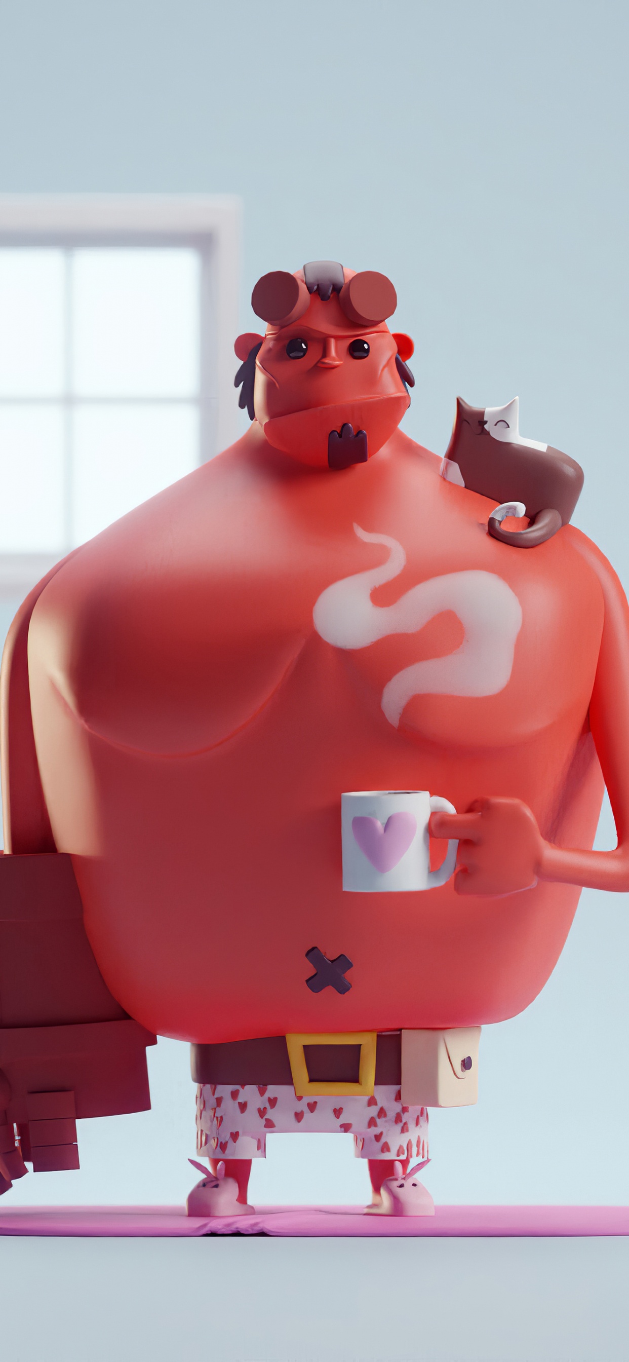 红色的, 粉红色, 联合, 器官, 人类的身体 壁纸 1242x2688 允许